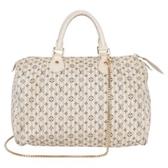 Louis Vuitton Monogram Mini Lin Speedy 30 Bag