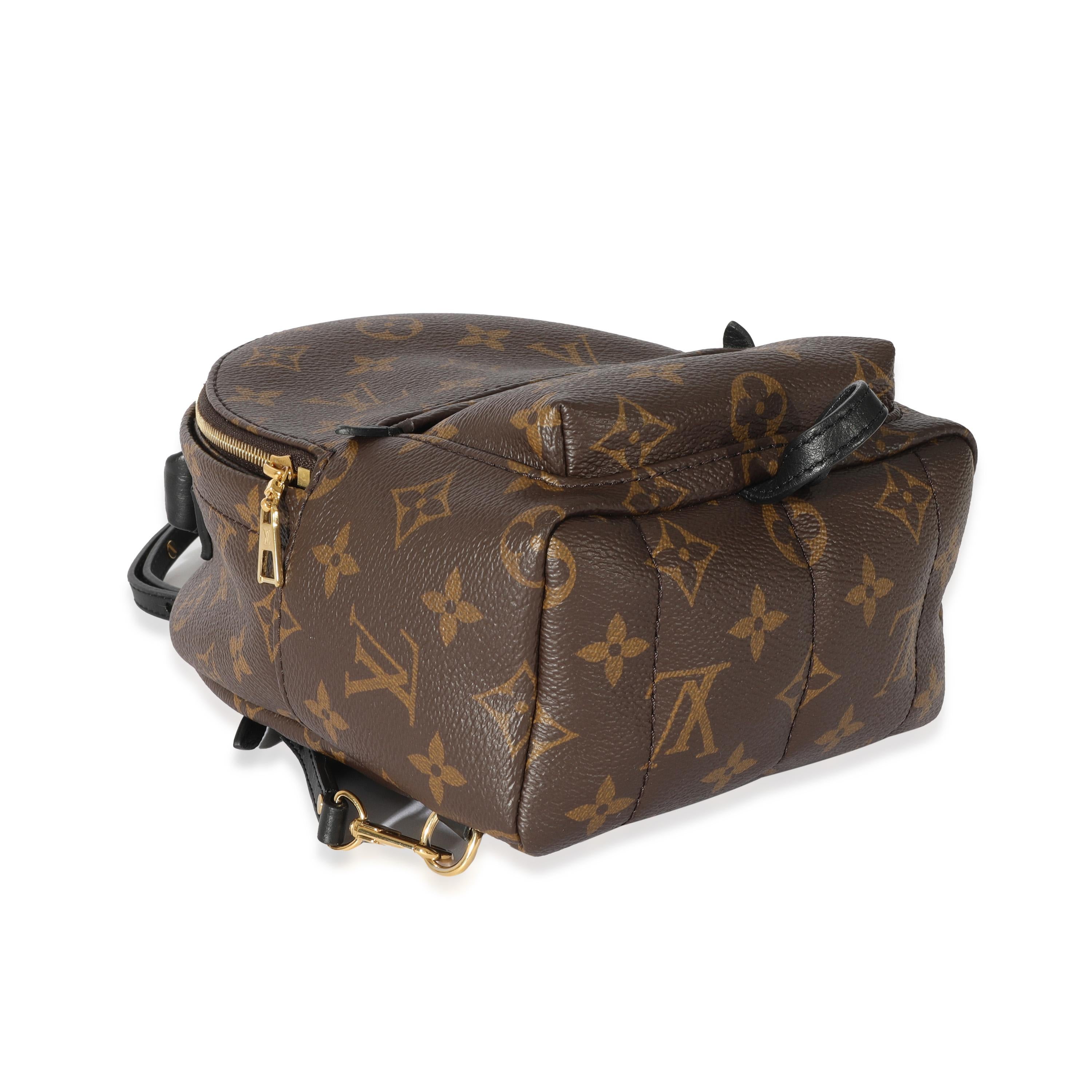 Listing Title: Louis Vuitton Monogram Mini Palm Spring Backpack
 SKU: 128475
 MSRP: 2440.00
 Condition: Pre-owned 
 Handbag Condition: Excellent
 Condition Comments: Excellent Condition. Faint scratching at hardware. Interior light scuffing