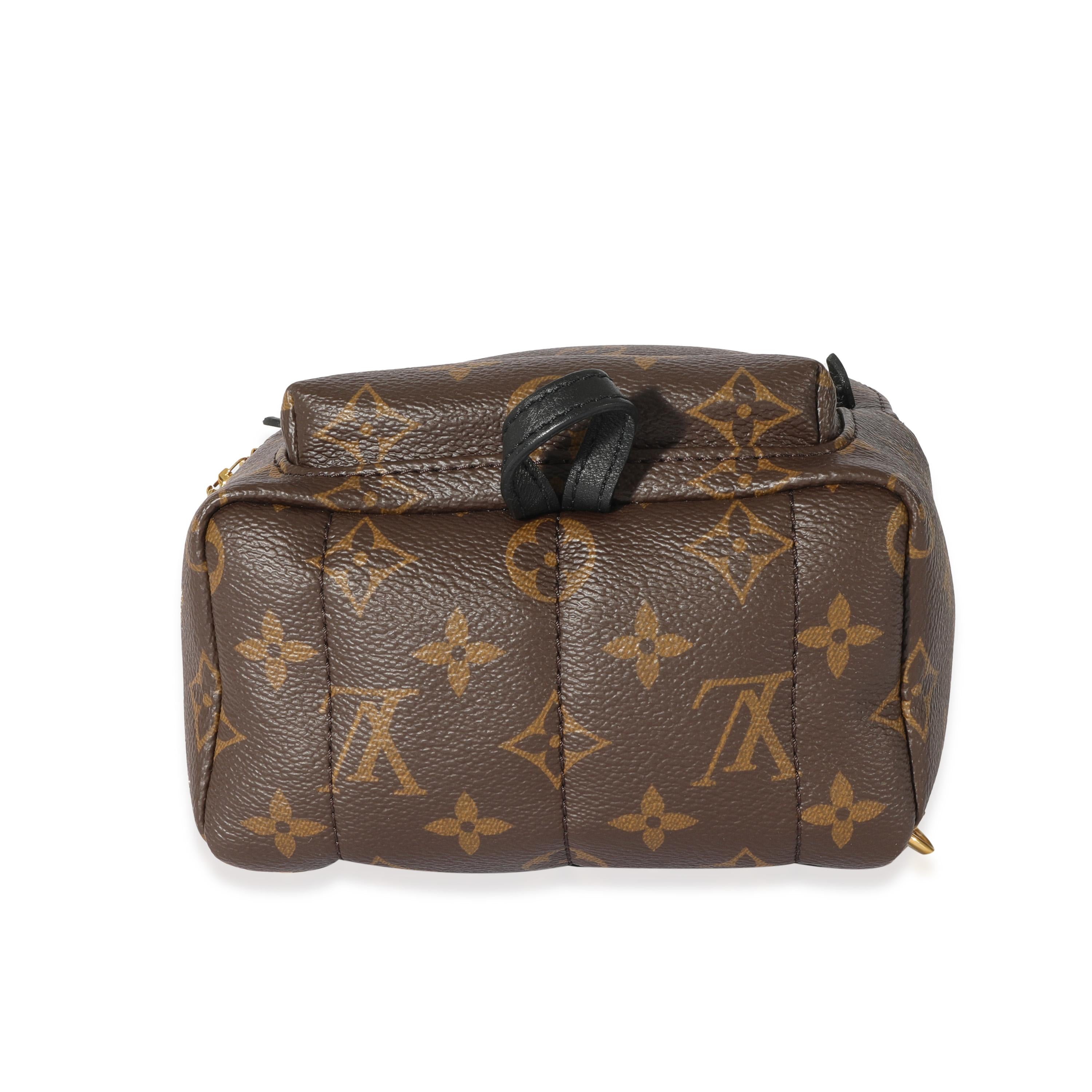 Louis Vuitton Monogram Mini Palm Spring Backpack In Excellent Condition In New York, NY