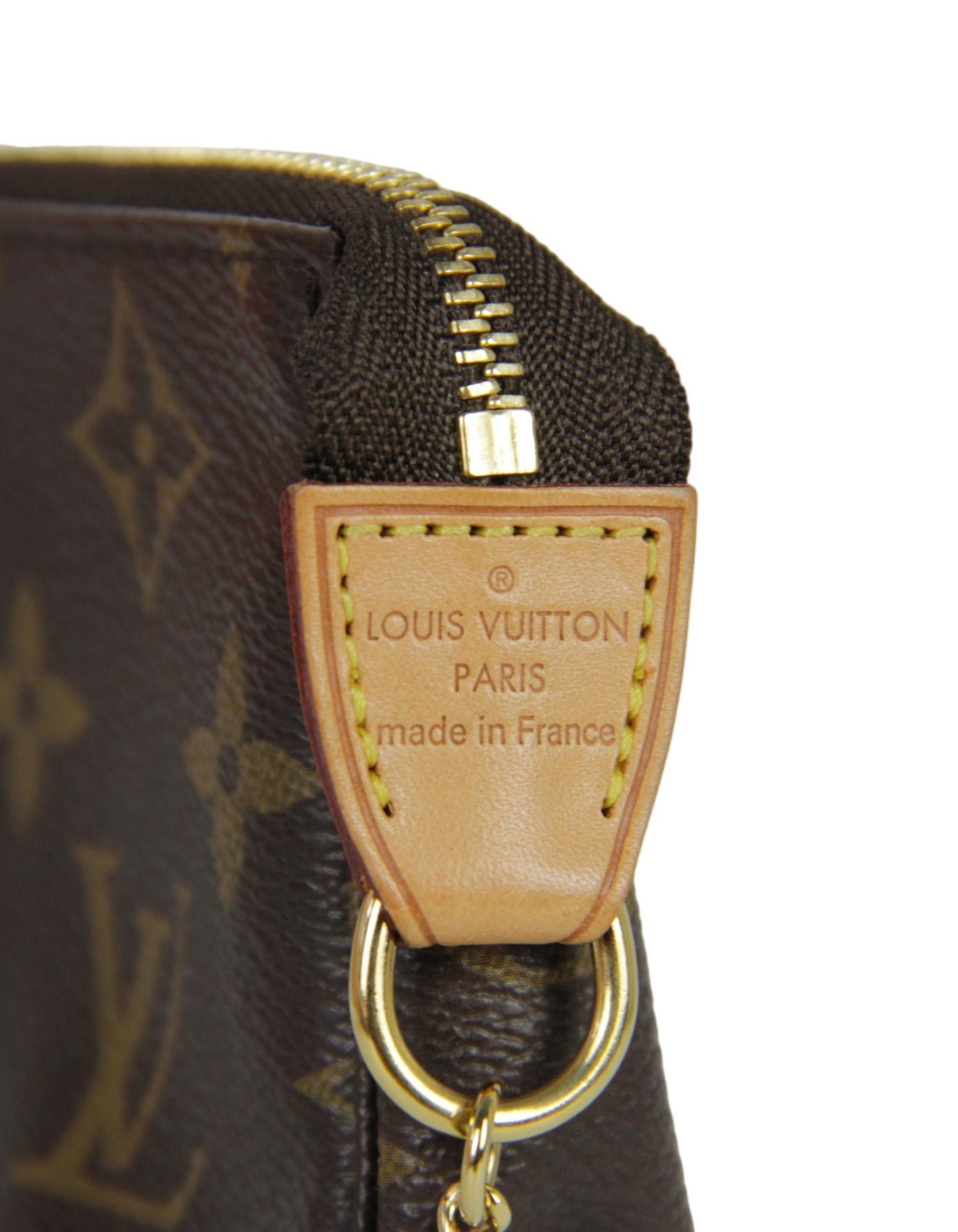 Louis Vuitton Monogram Mini Pochette Accessories Bag 3