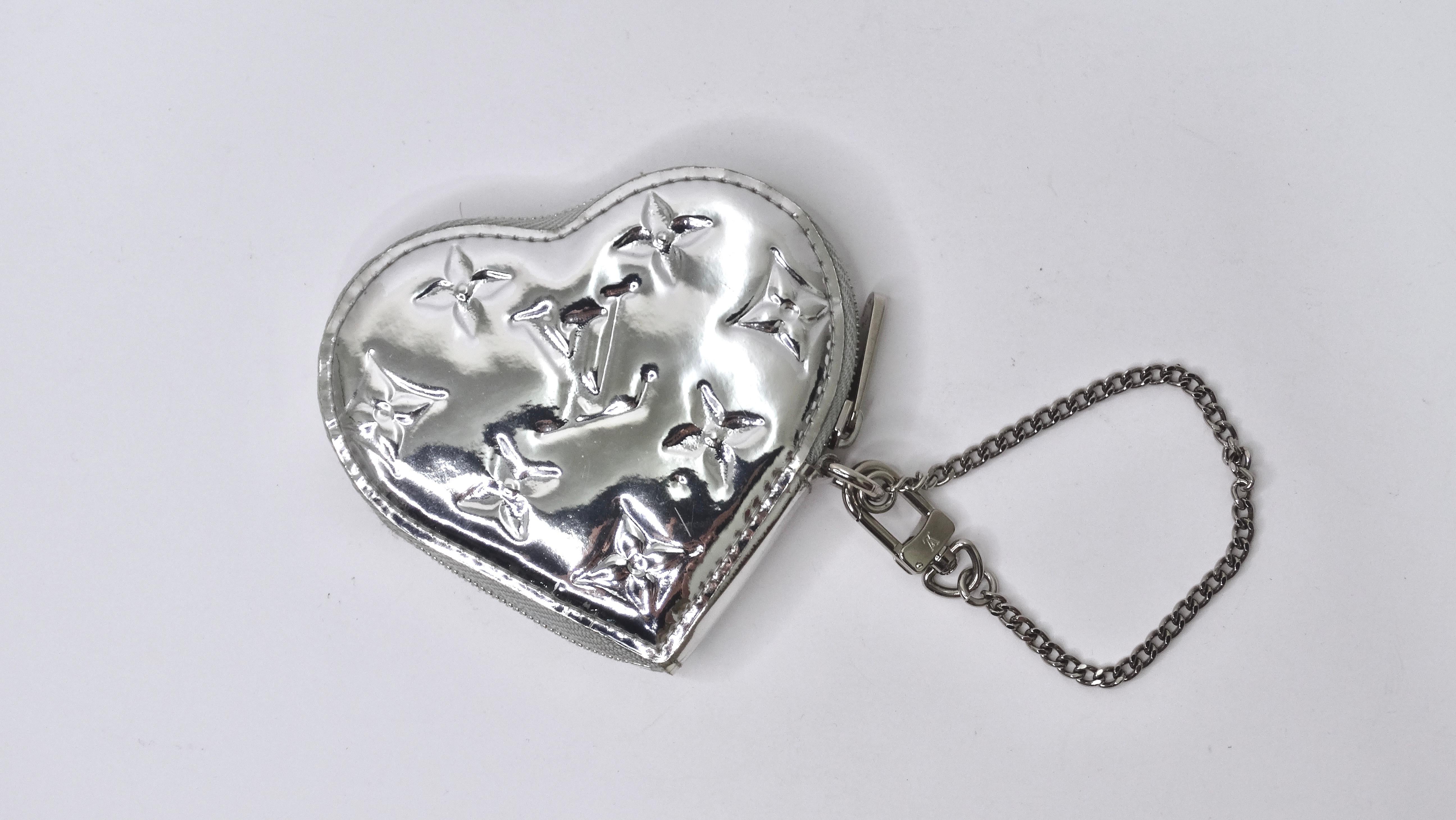 This is the most adorable Authentic Louis Vuitton coin case in a highly sought after monogram miroir! A very Y2K find, this 2008 gem will have everyone jealous and wanting one for themselves. Adding metallic to your wardrobe will add a certain type