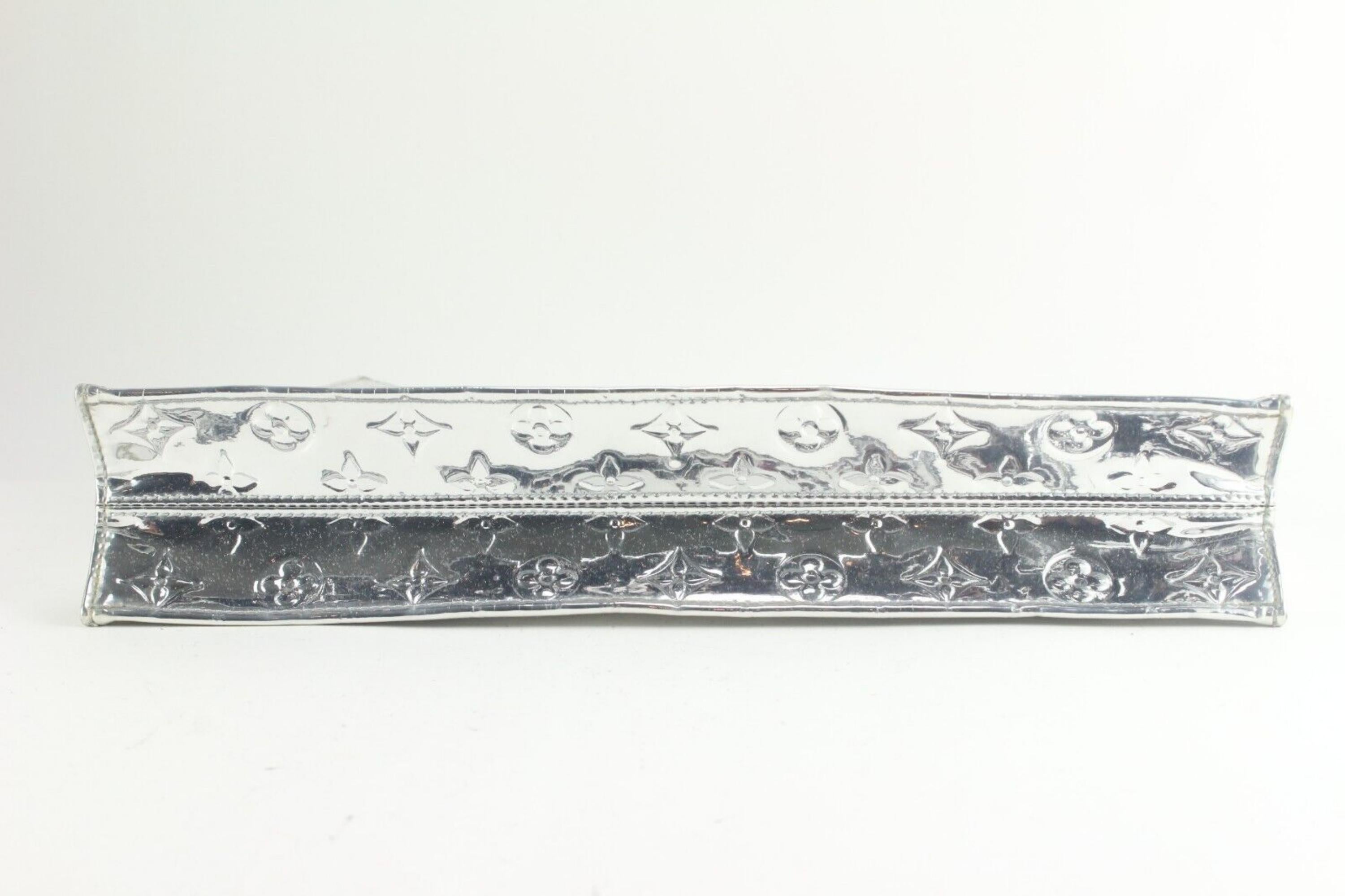 Louis Vuitton Monogram Miroir Sac Plat Silver Tote 2LVS717K For Sale 1