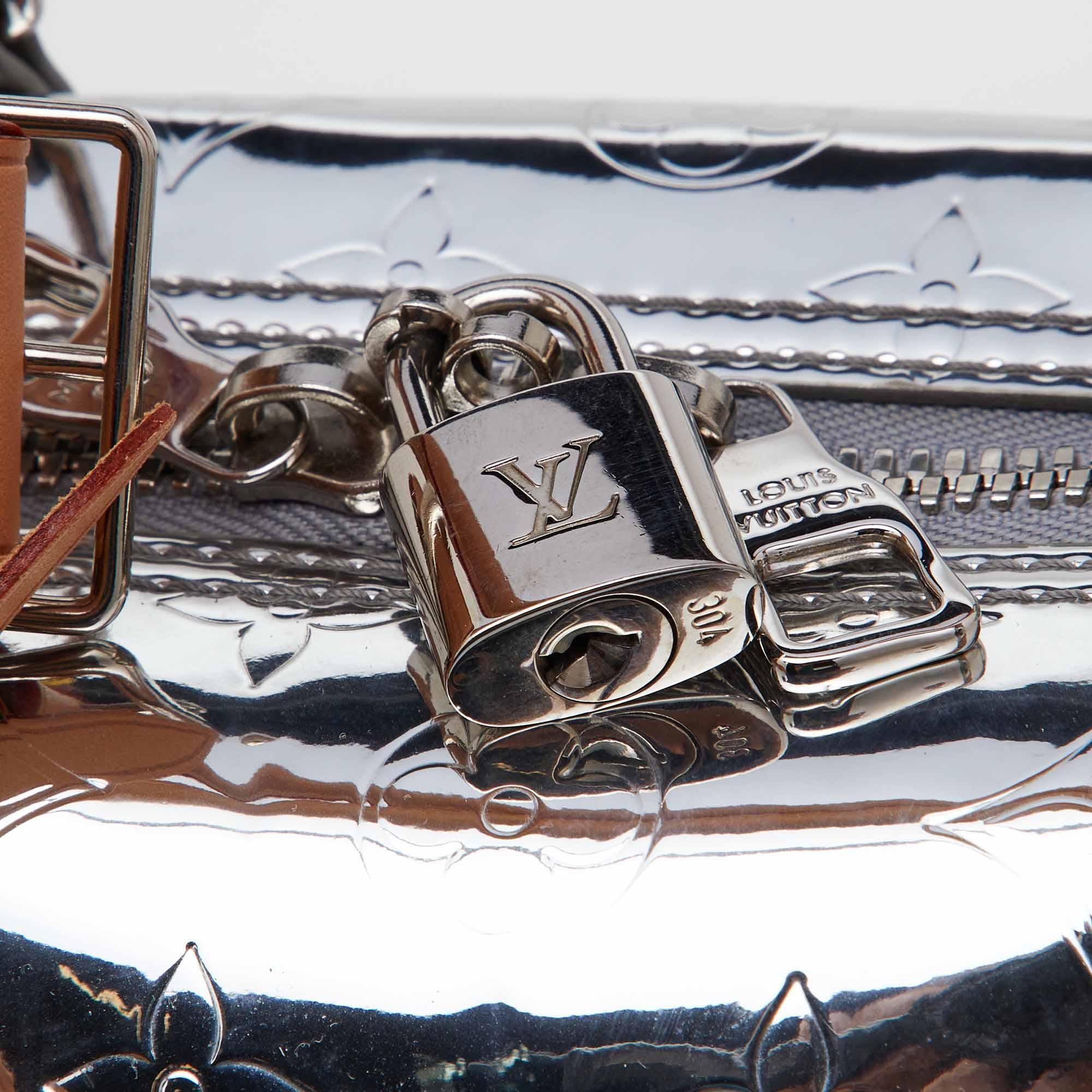 Men's Louis Vuitton Monogram Mirror Keepall Bandouliere 50 Bag For Sale