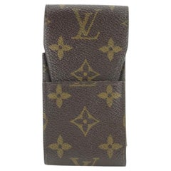 100% Authentic Louis Vuitton Black Monogram Phone Case Holder Made In Spain