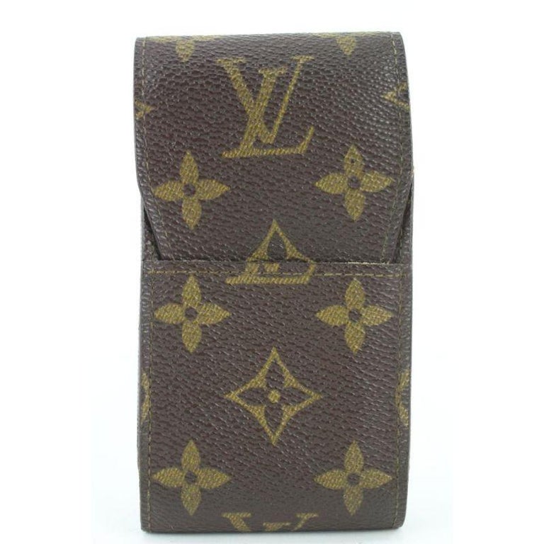 Louis Vuitton Brown Monogram Cigarette Case Leather ref.1035276