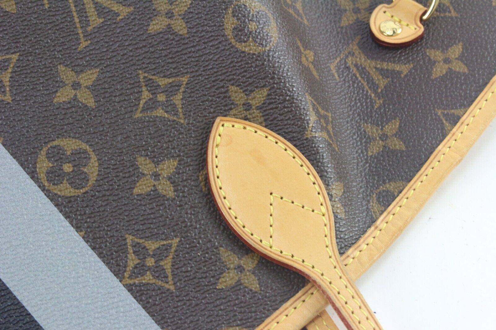 LOUIS VUITTON Monogram Mon Neverfull GM Grey Black Tote 2LV817K 7