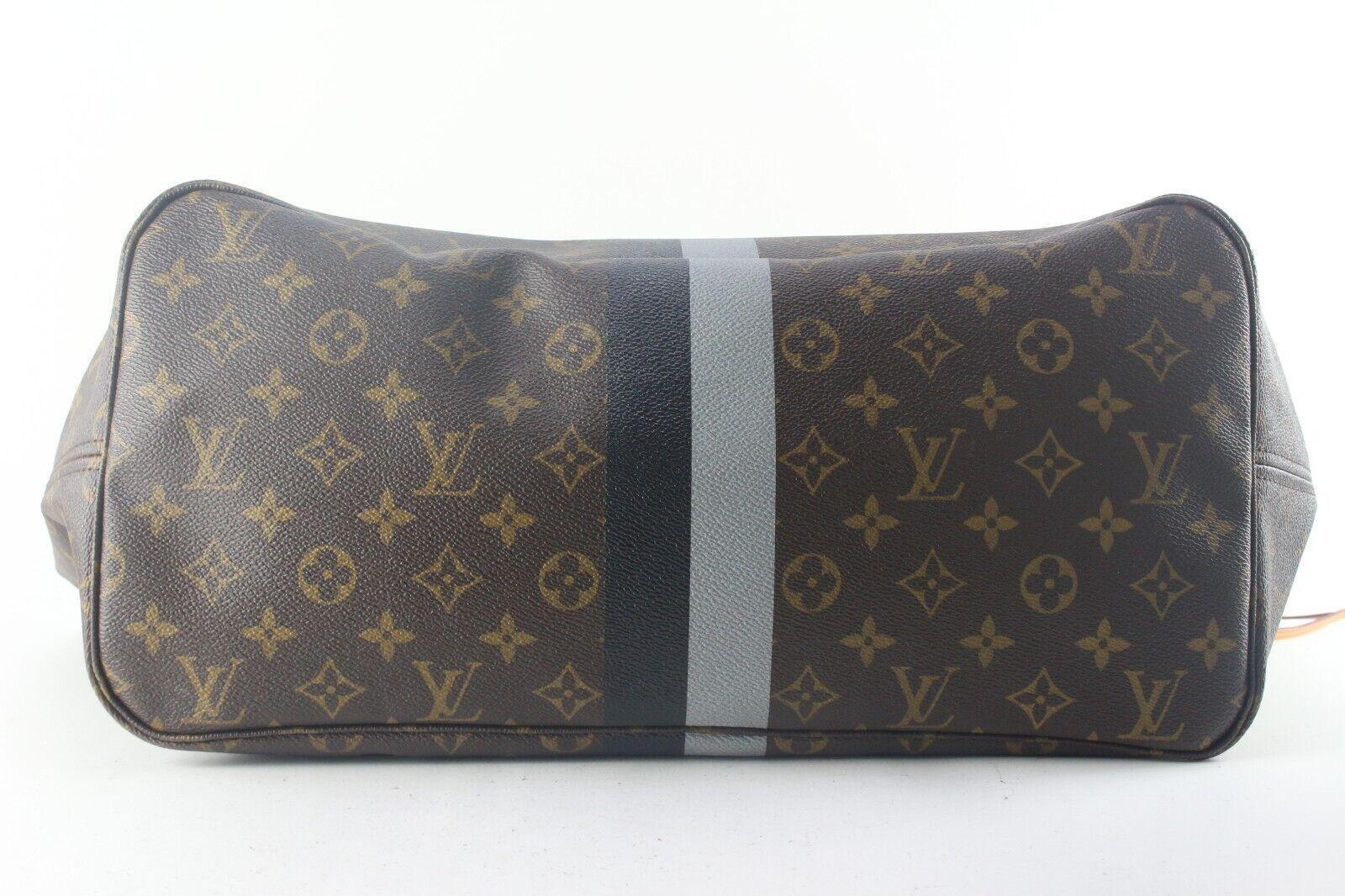 LOUIS VUITTON Monogram Mon Neverfull GM Grey Black Tote 2LV817K 2