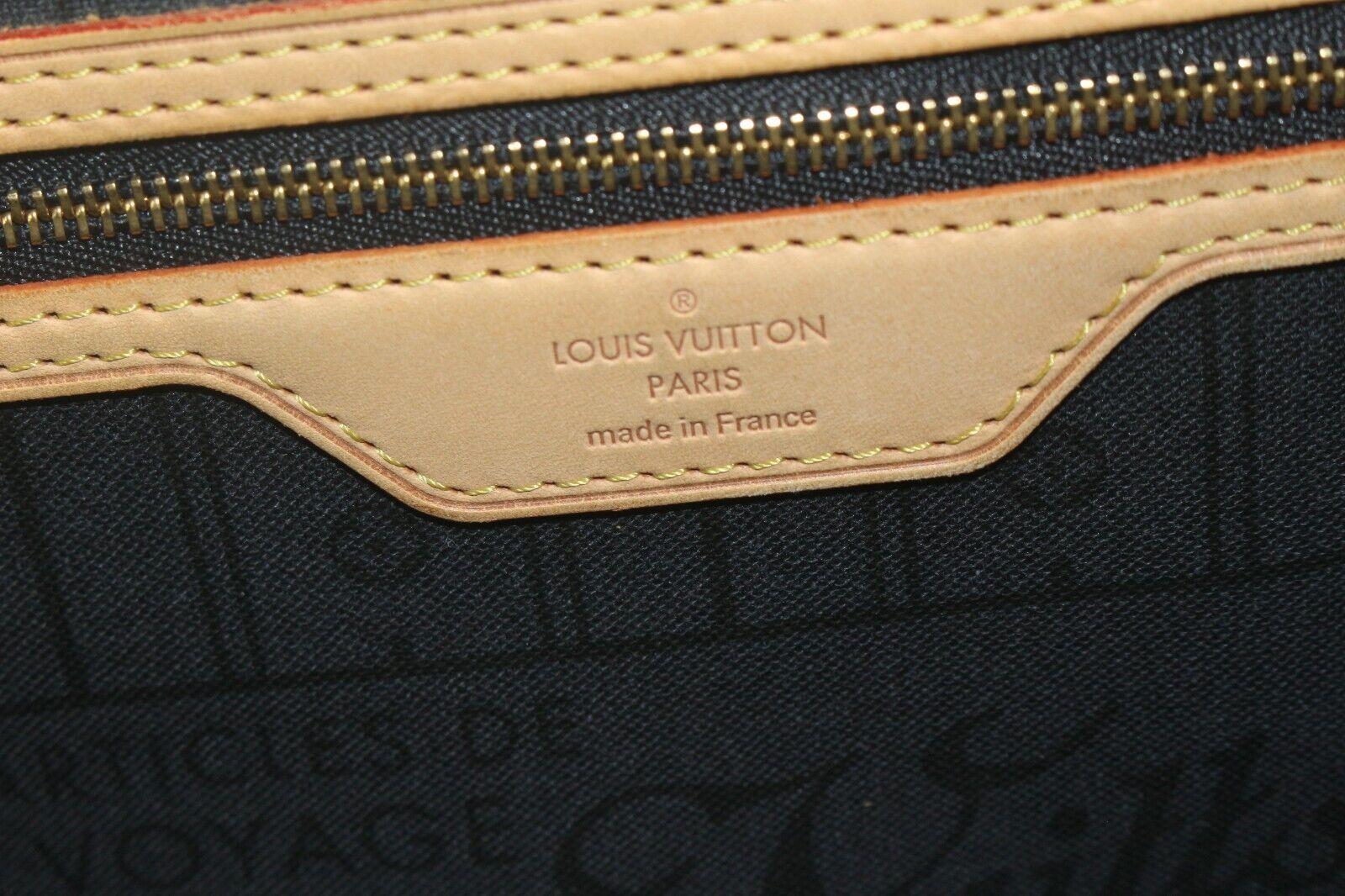 LOUIS VUITTON Monogram Mon Neverfull GM Grey Black Tote 2LV817K 4