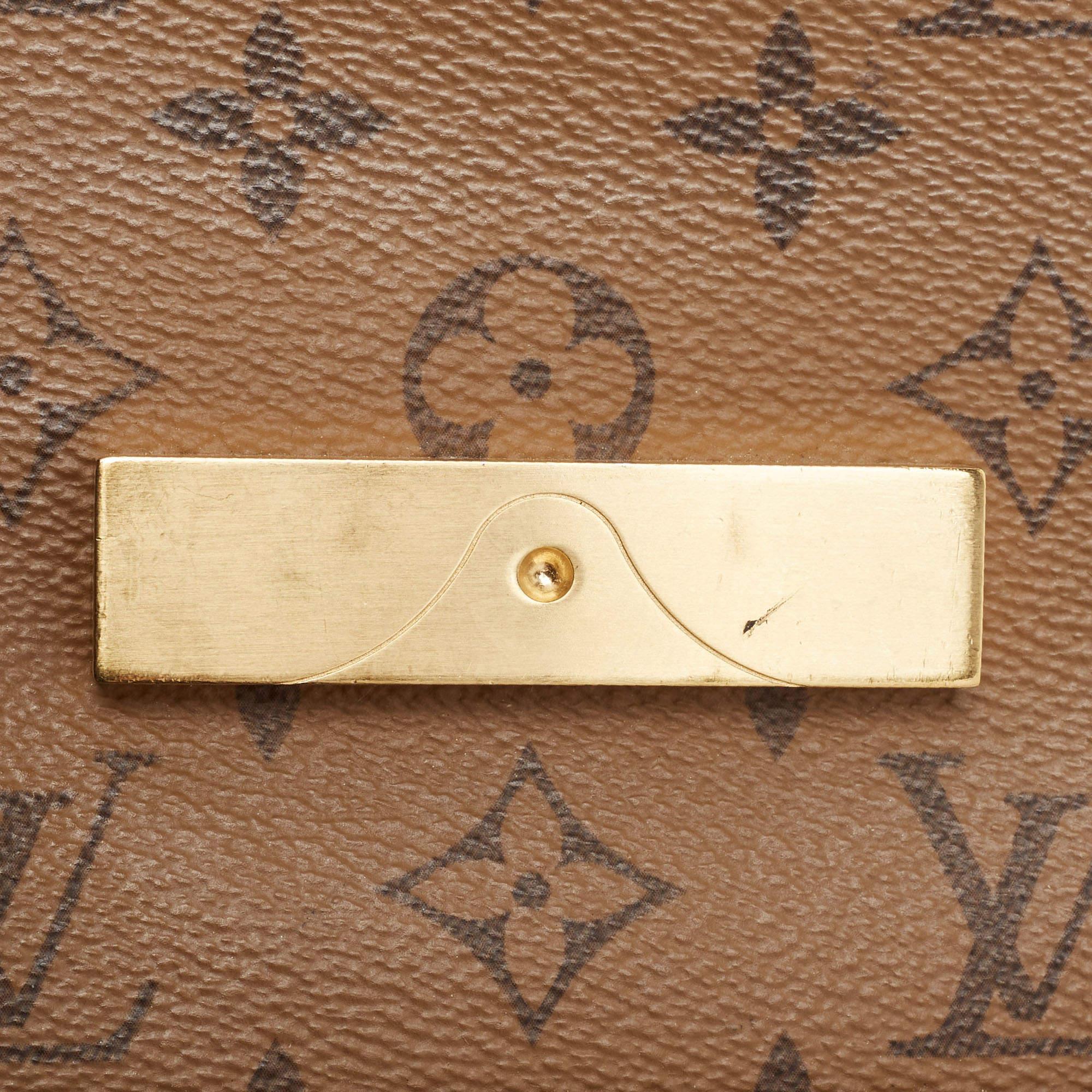 Louis Vuitton Monogramm/Monogramm Reverse Segeltuch Dauphine Mini Tasche im Angebot 2