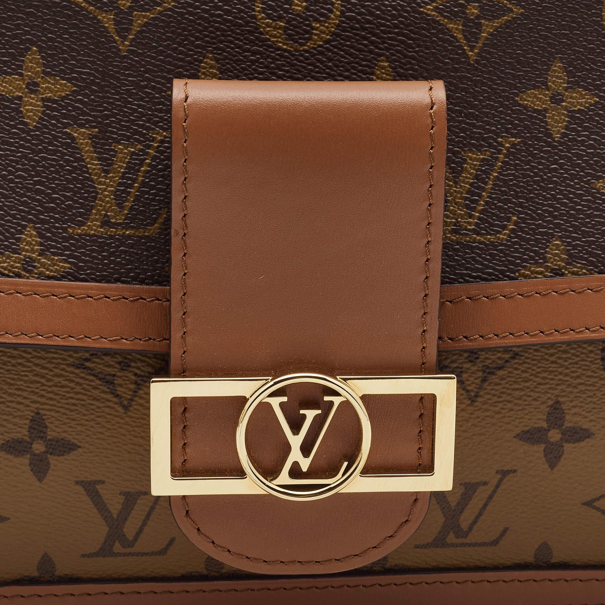 Louis Vuitton Monogram/Monogram Reverse Canvas Dauphine MM Bag 7