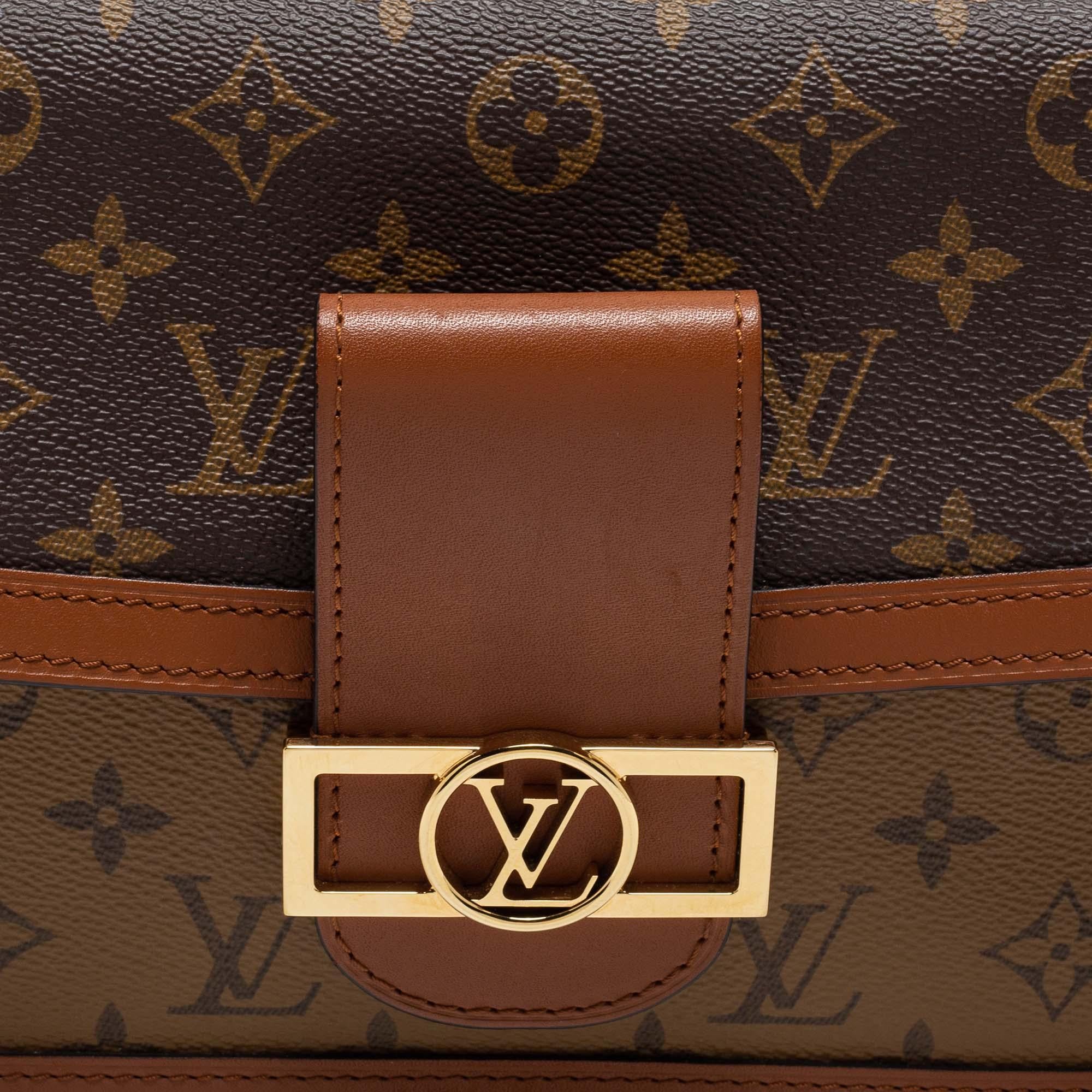 Louis Vuitton Monogram/Monogram Reverse Canvas Dauphine MM Bag 10