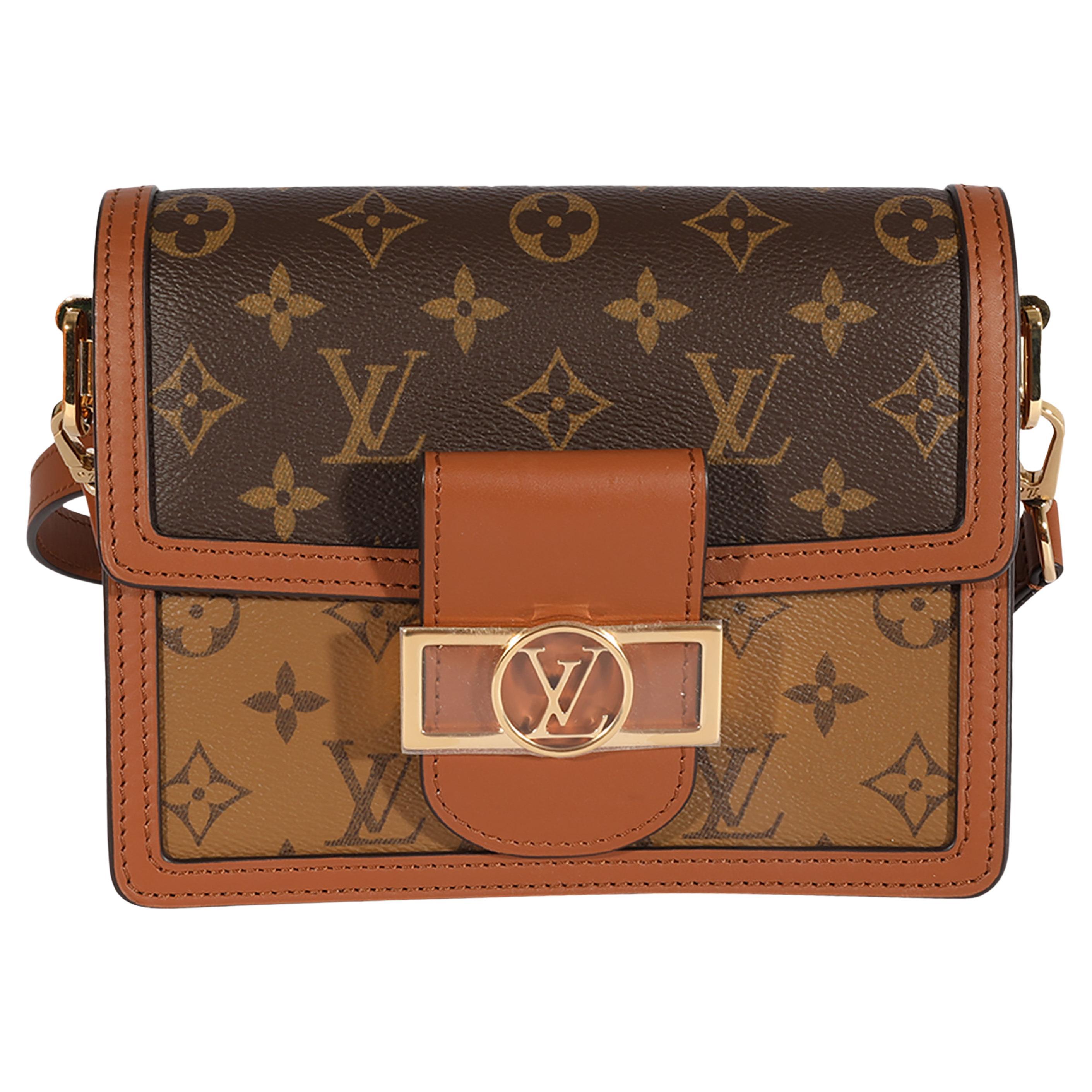 Louis Vuitton Monogram and Monogram Reverse Canvas Mini Dauphine Bag For  Sale at 1stDibs