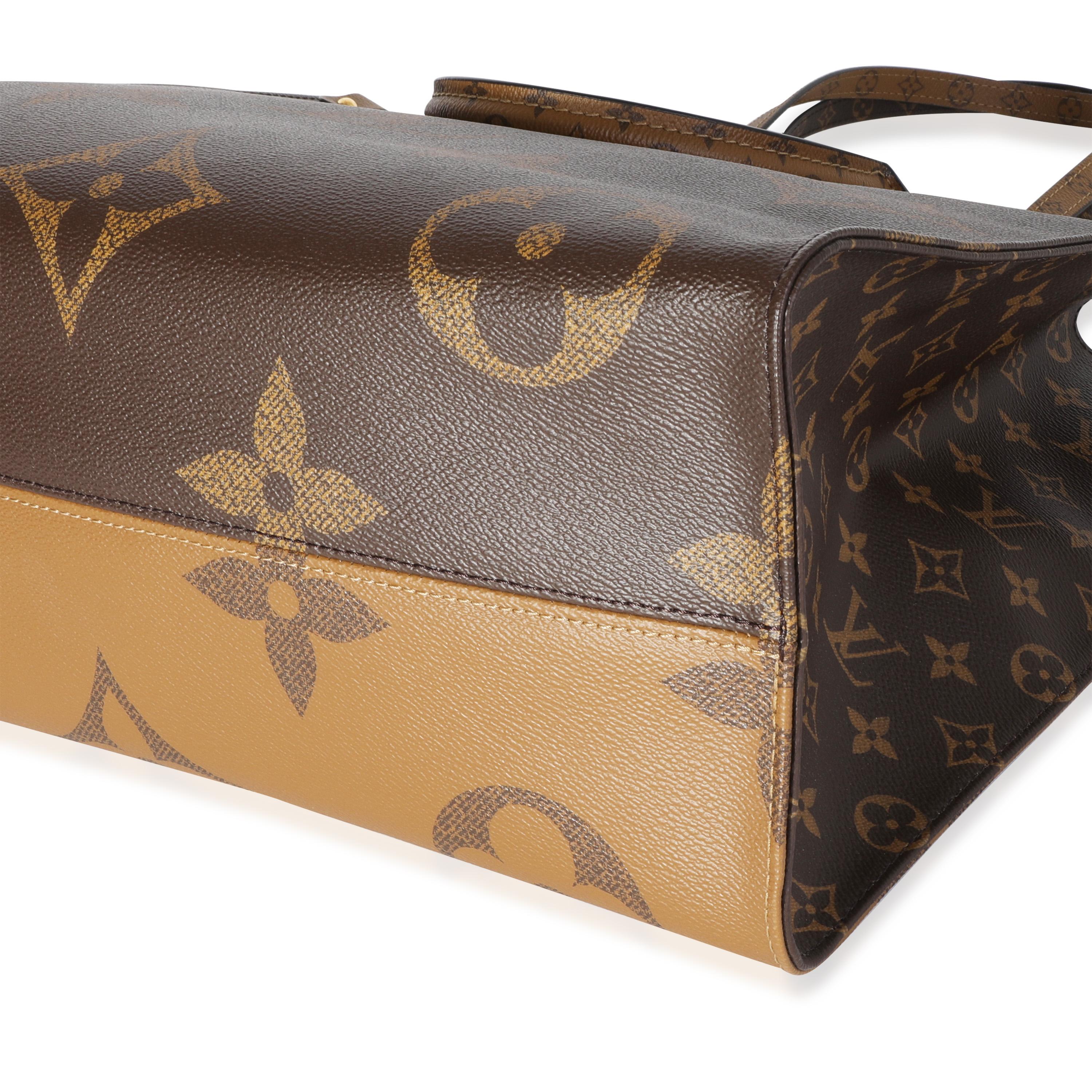 Louis Vuitton Monogram & Monogram Reverse Canvas Onthego GM In Excellent Condition In New York, NY