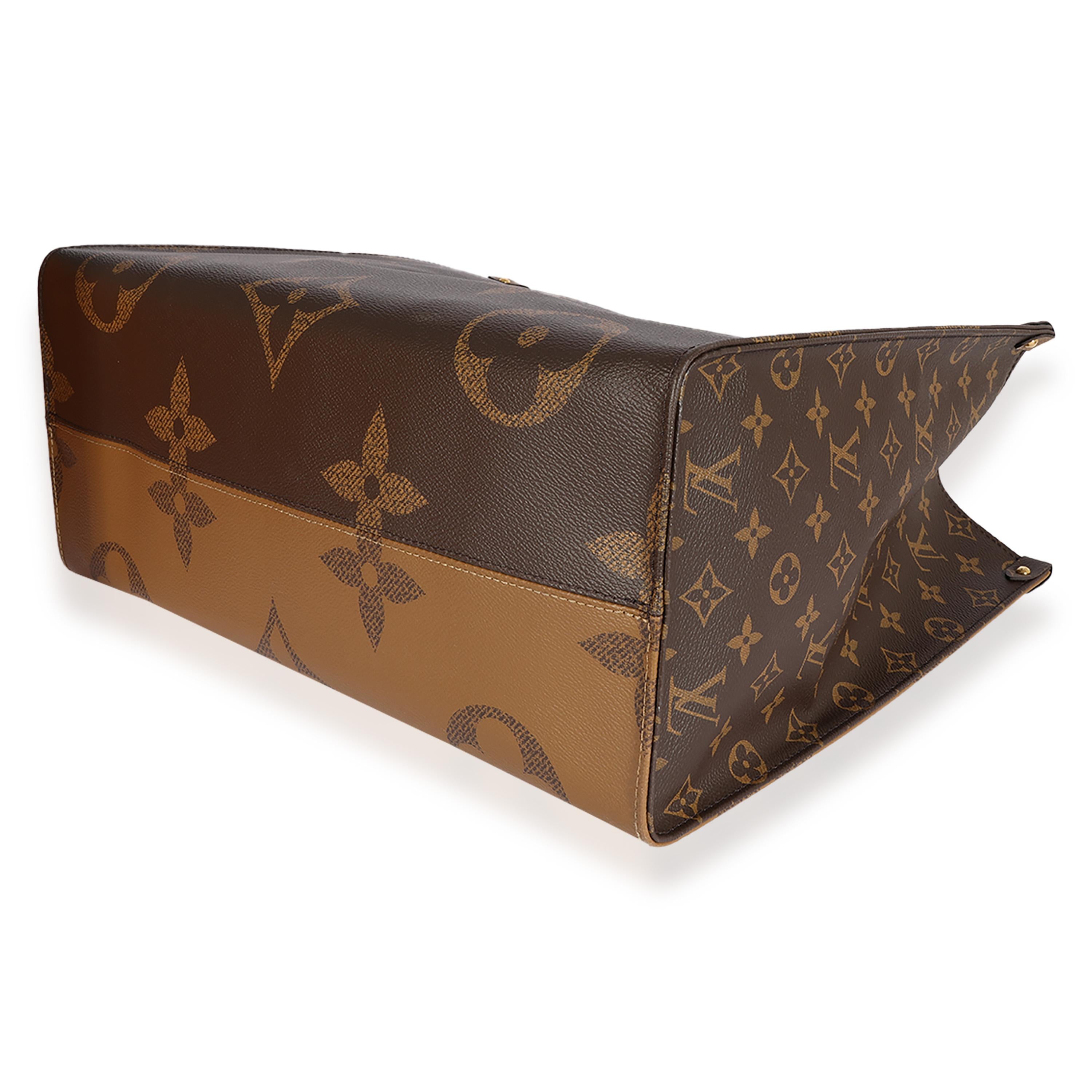Donna Louis Vuitton Monogram e Monogram Reverse Canvas Onthego GM in vendita