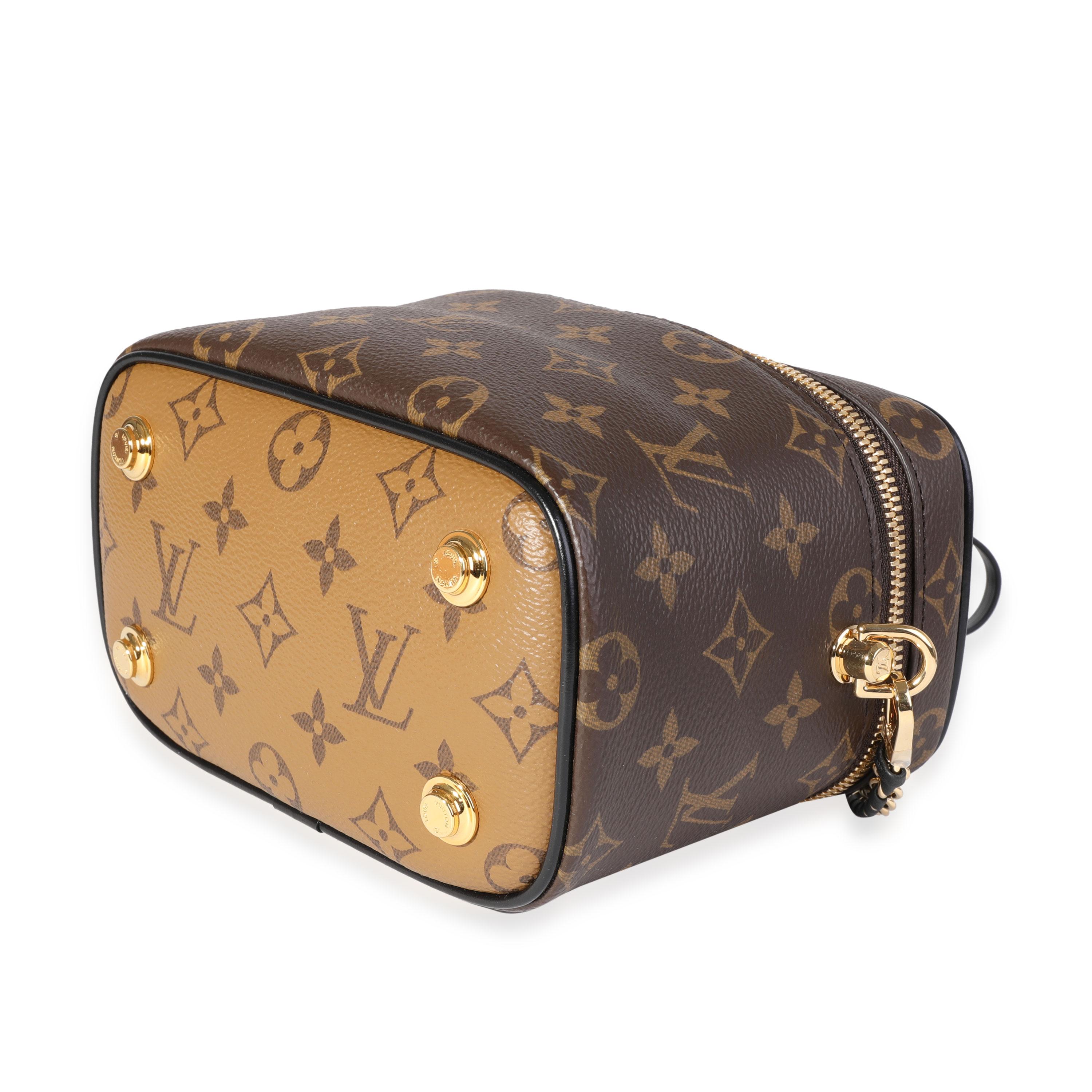 Listing Title: Louis Vuitton Monogram & Monogram Reverse Canvas Vanity PM
SKU: 120375
MSRP: 2840.00
Condition: Pre-owned 
Handbag Condition: Very Good
Condition Comments: Very Good Condition. Plastic on some hardware. Light scratching to hardware.
