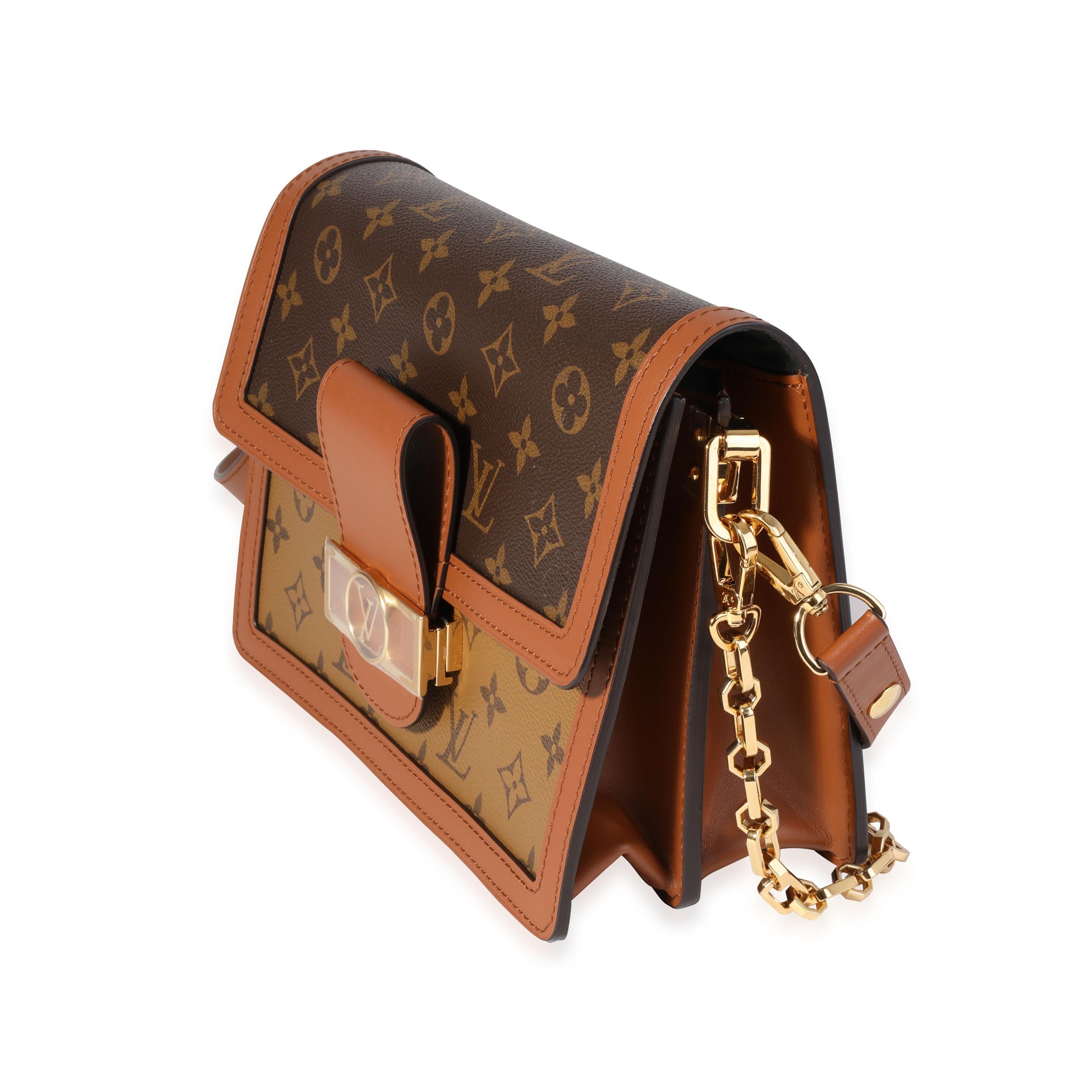 Dauphine MM mit Monogramm und Monogramm auf der Rückseite von Louis Vuitton im Zustand „Hervorragend“ in New York, NY