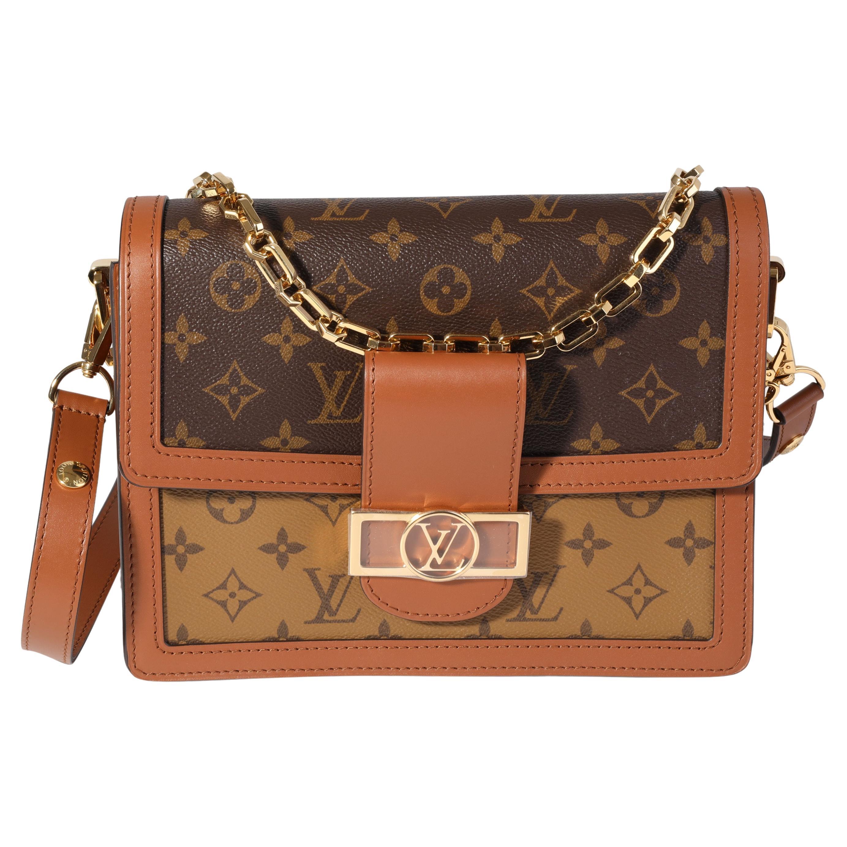 Louis Vuitton Monogram and Monogram Reverse Dauphine MM For Sale at 1stDibs
