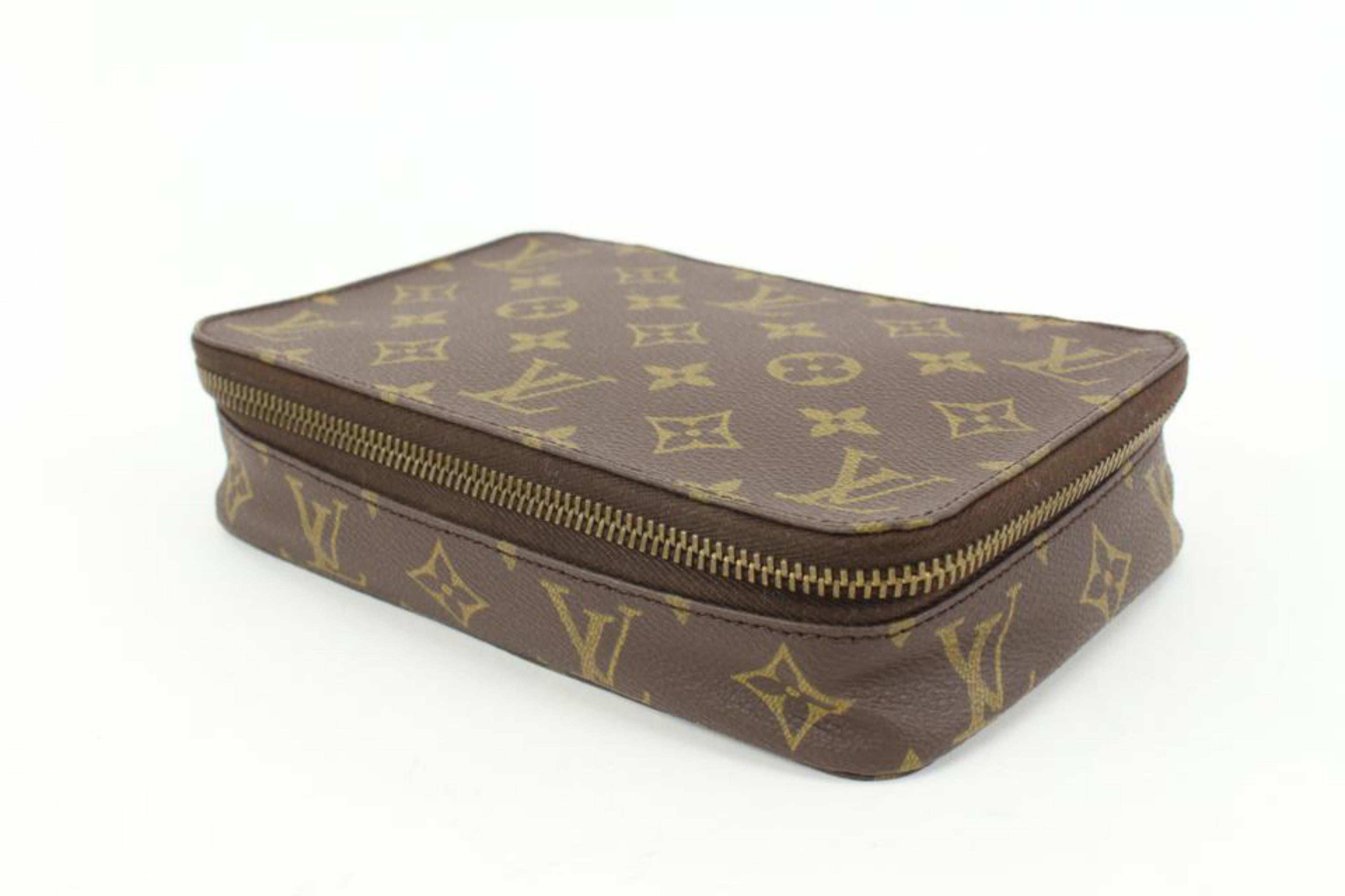 Louis Vuitton Monogram Monte Carlo Jewelry Case Boite Box 54lk38s
Date Code/Serial Number: TH1920
Made In: France
Measurements: Length:  7.75