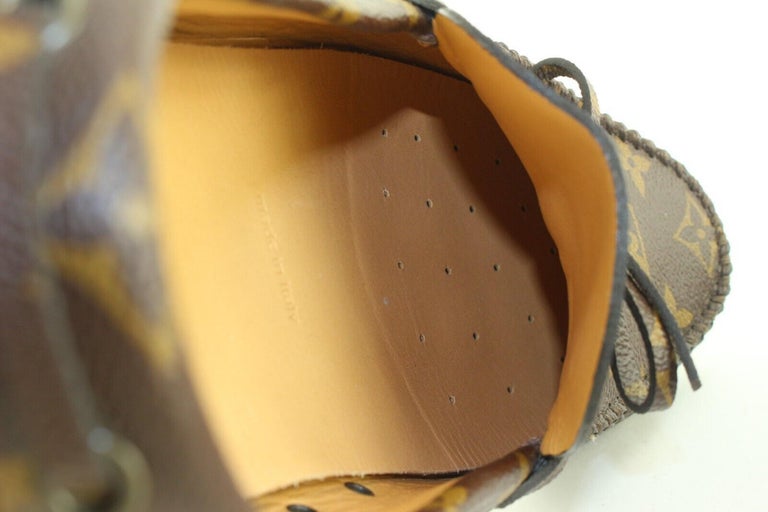 Louis Vuitton Men's 7 US Brown Suede Monogram Energie Sneaker Full Set  37lv31s For Sale at 1stDibs