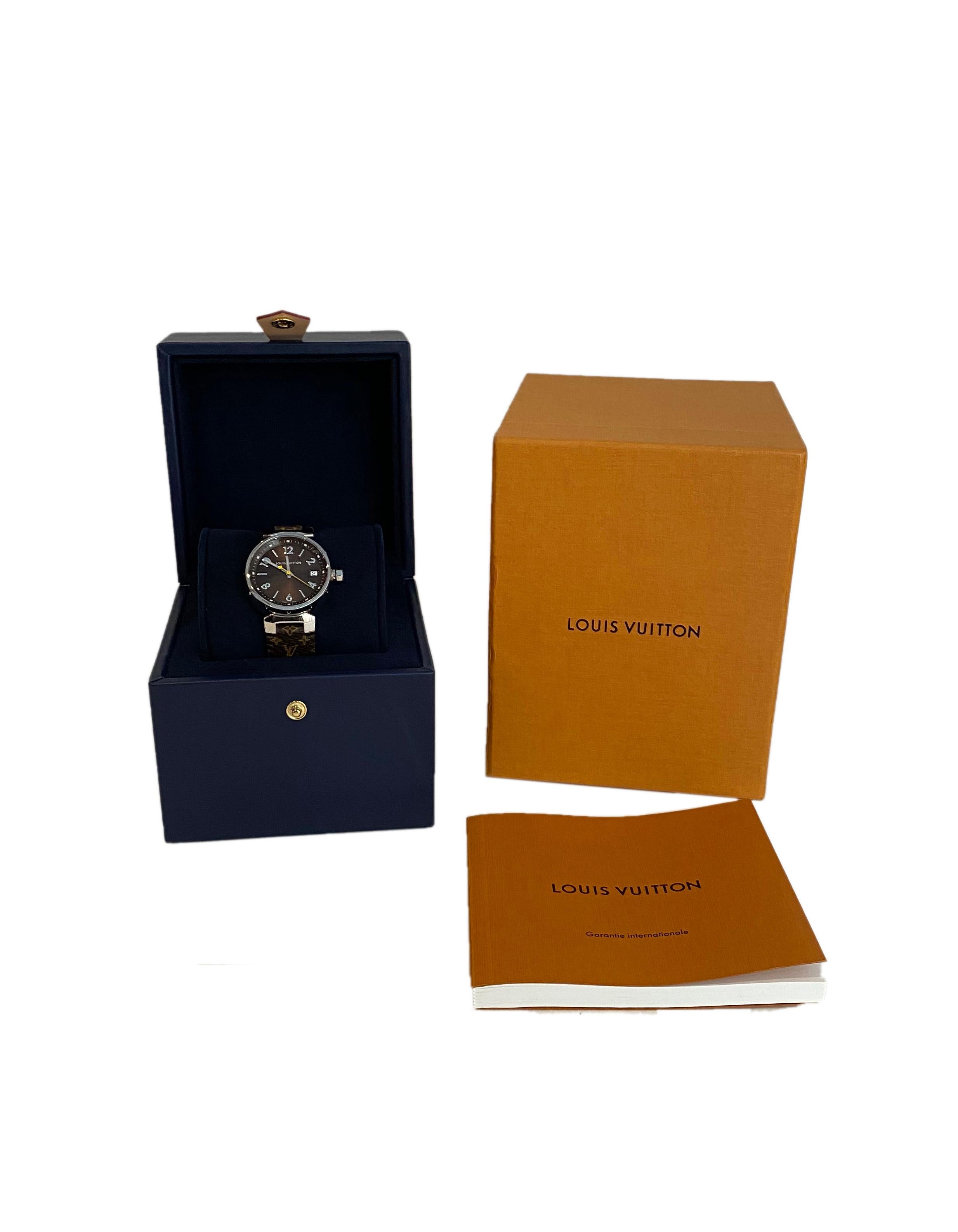 Women's Louis Vuitton Monogram Montre Quartz Watch w/ Box & Guarantee rt. $2, 900