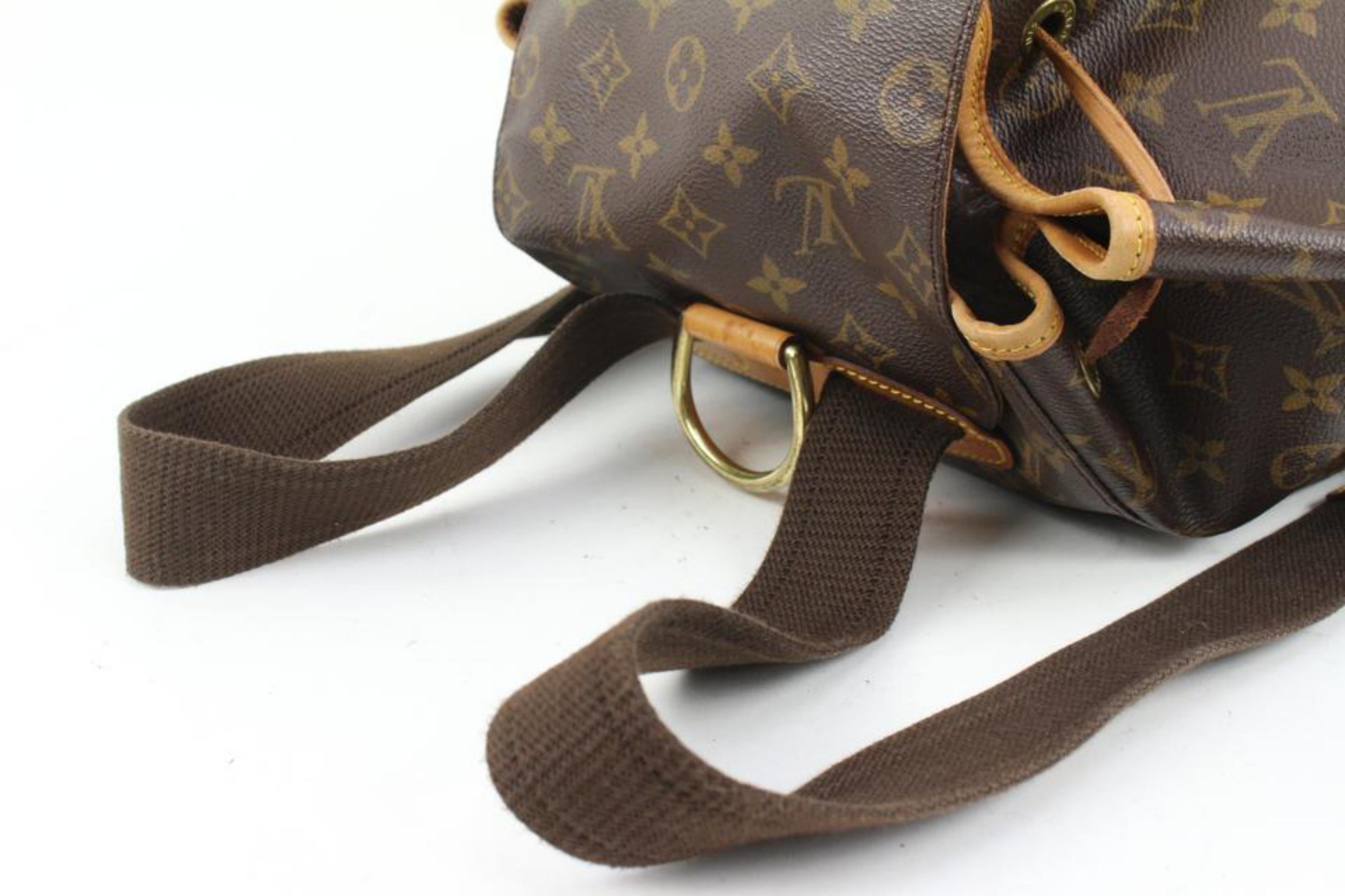Brown Louis Vuitton Monogram Montsouris GM Backpack 15lv216s