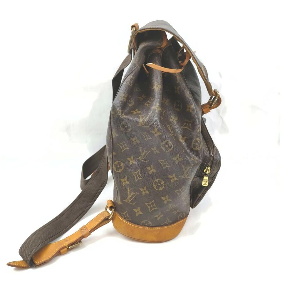 AUTHENTIC LOUIS VUITTON M51135 Monogram Montsouris GM Backpack Bag 0341