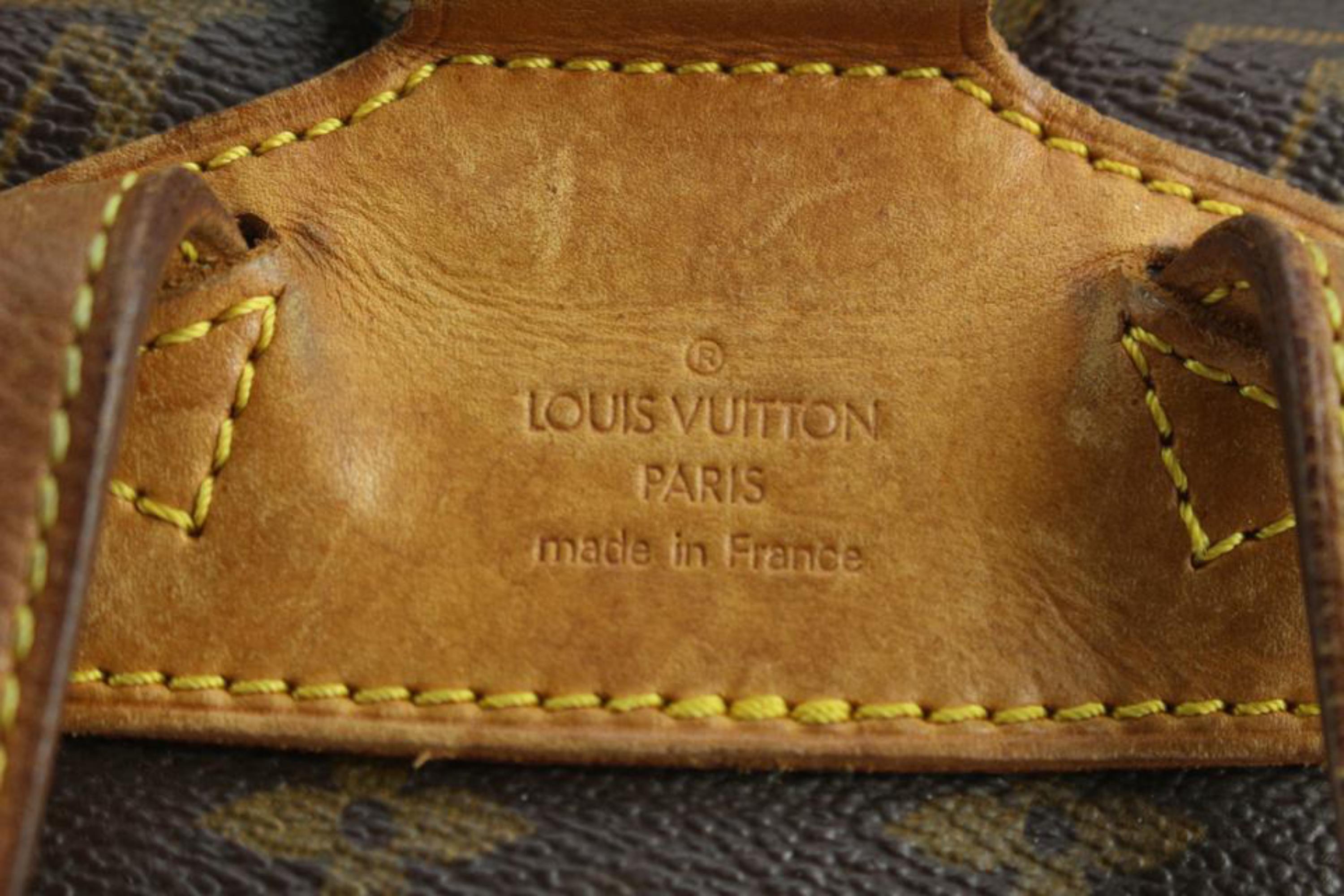 Louis Vuitton Monogram Montsouris MM Backpack 1216lv28 In Fair Condition For Sale In Dix hills, NY
