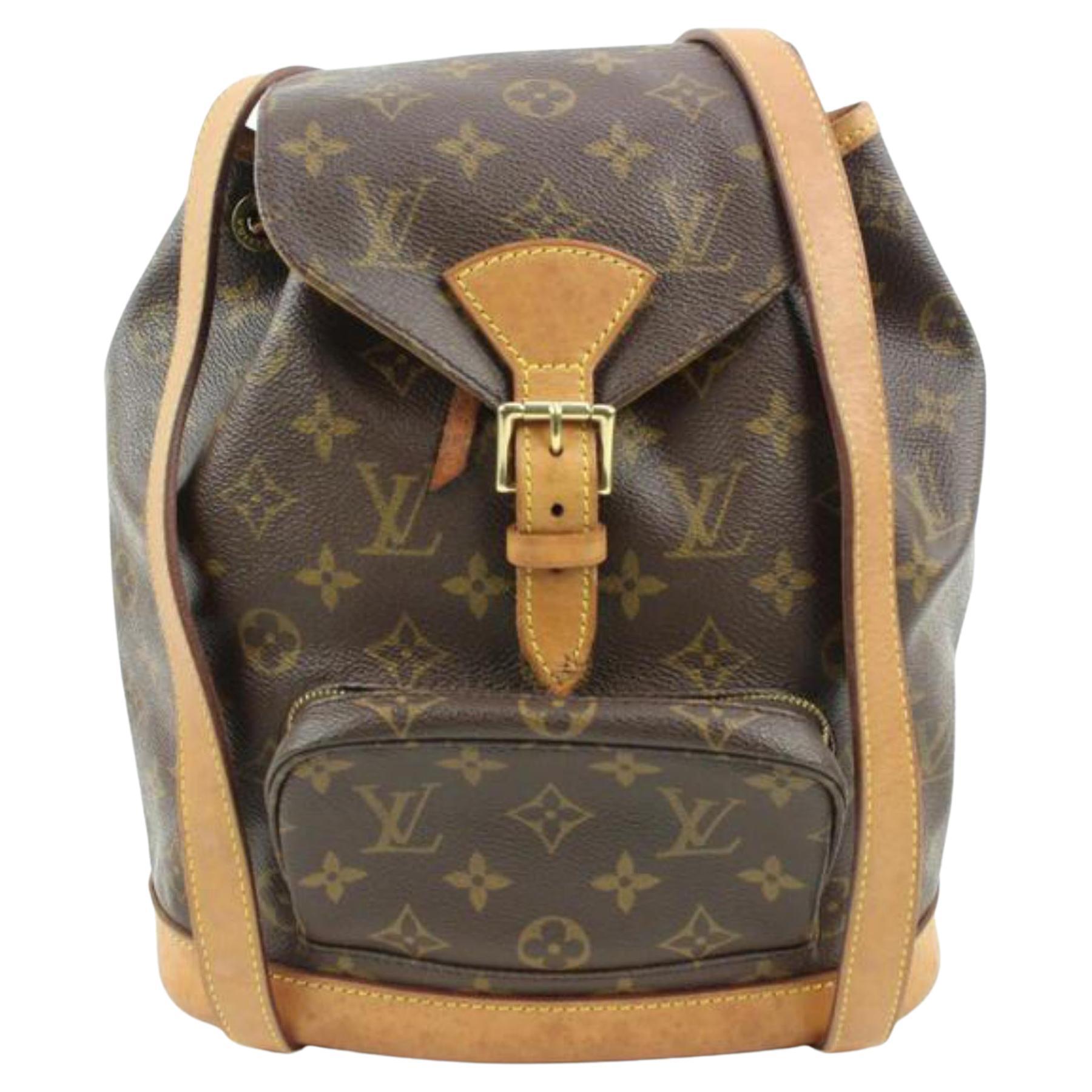 Louis Vuitton Monogram Montsouris MM Backpack 125lv40 For Sale at 1stDibs