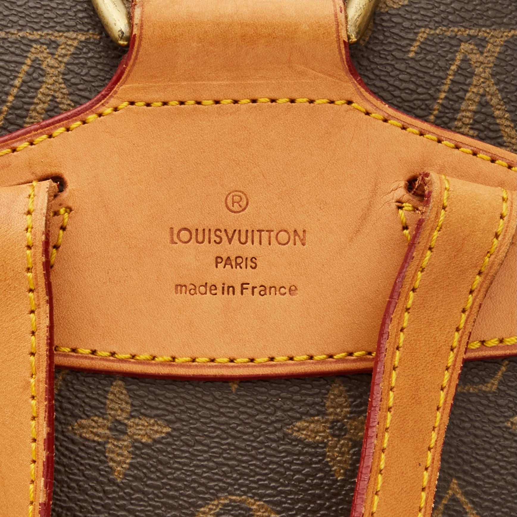 Mochila Louis Vuitton Monograma Montsouris MM Negro