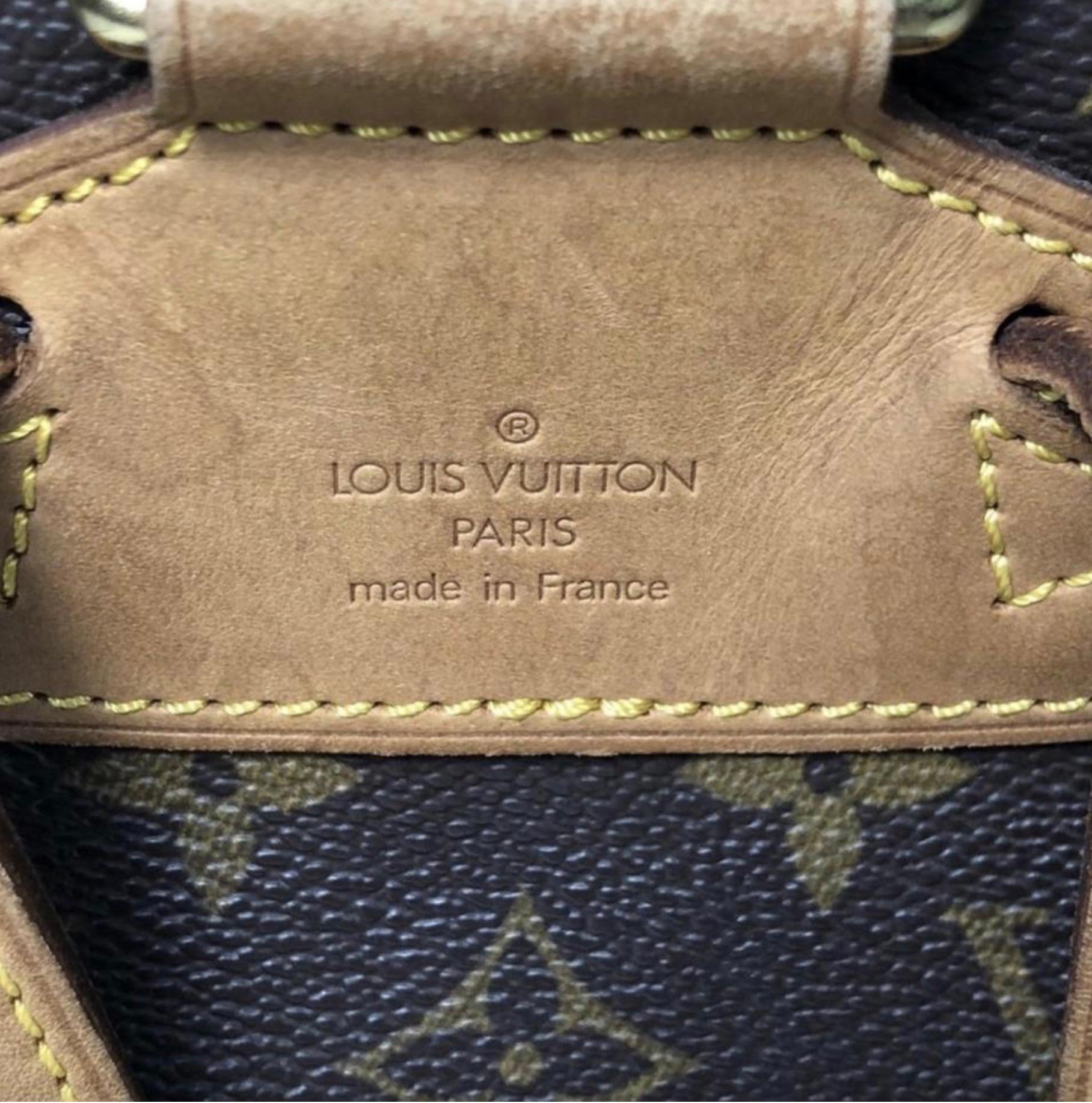  Louis Vuitton Monogram Montsouris MM Backpack Shoulder Handbag For Sale 5