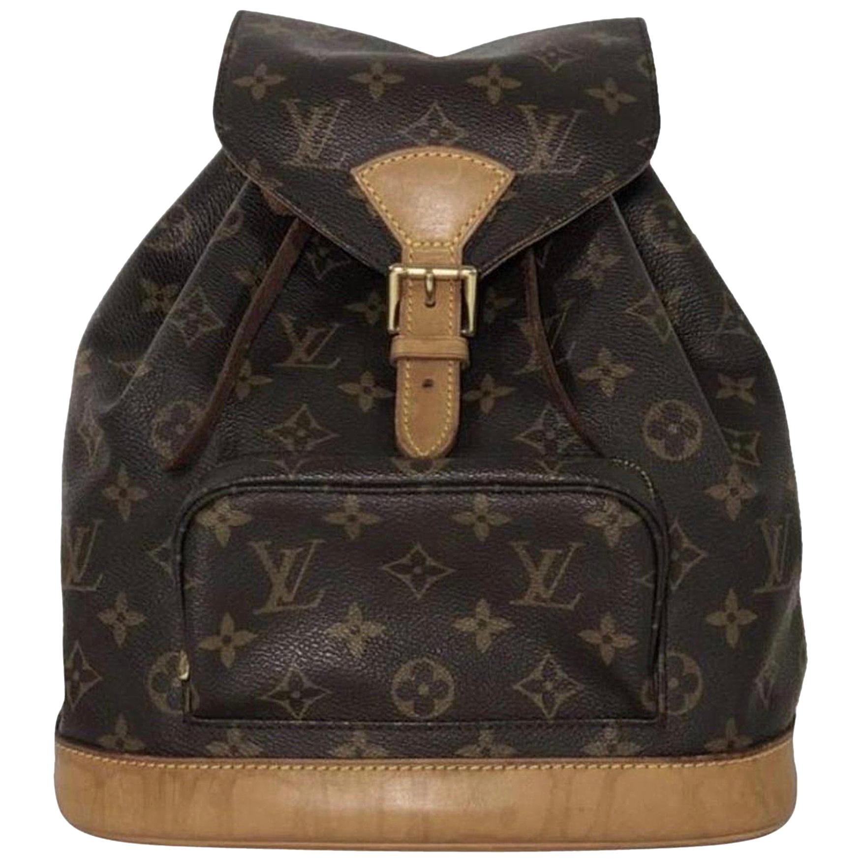  Louis Vuitton Monogram Montsouris MM Backpack Shoulder Handbag For Sale