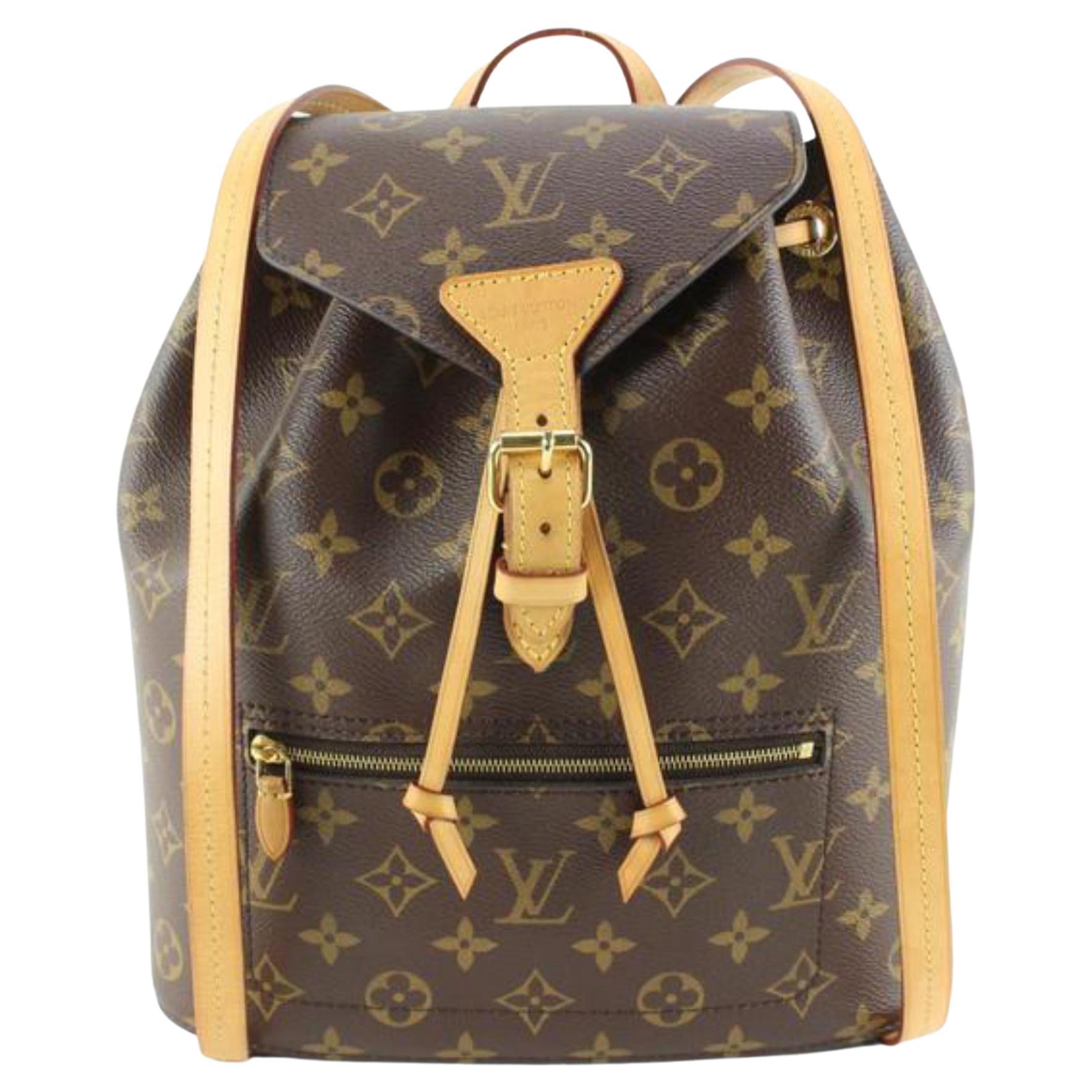 Louis Vuitton Montsouris Vintage leather backpack For Sale at 1stDibs