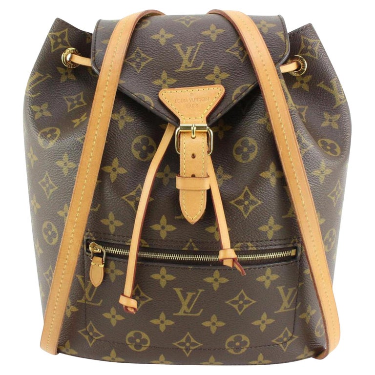 Louis Vuitton Ebene Monogram Coated Canvas Montsouris PM Backpack Gold  Hardware, 2021-2022 Available For Immediate Sale At Sotheby's