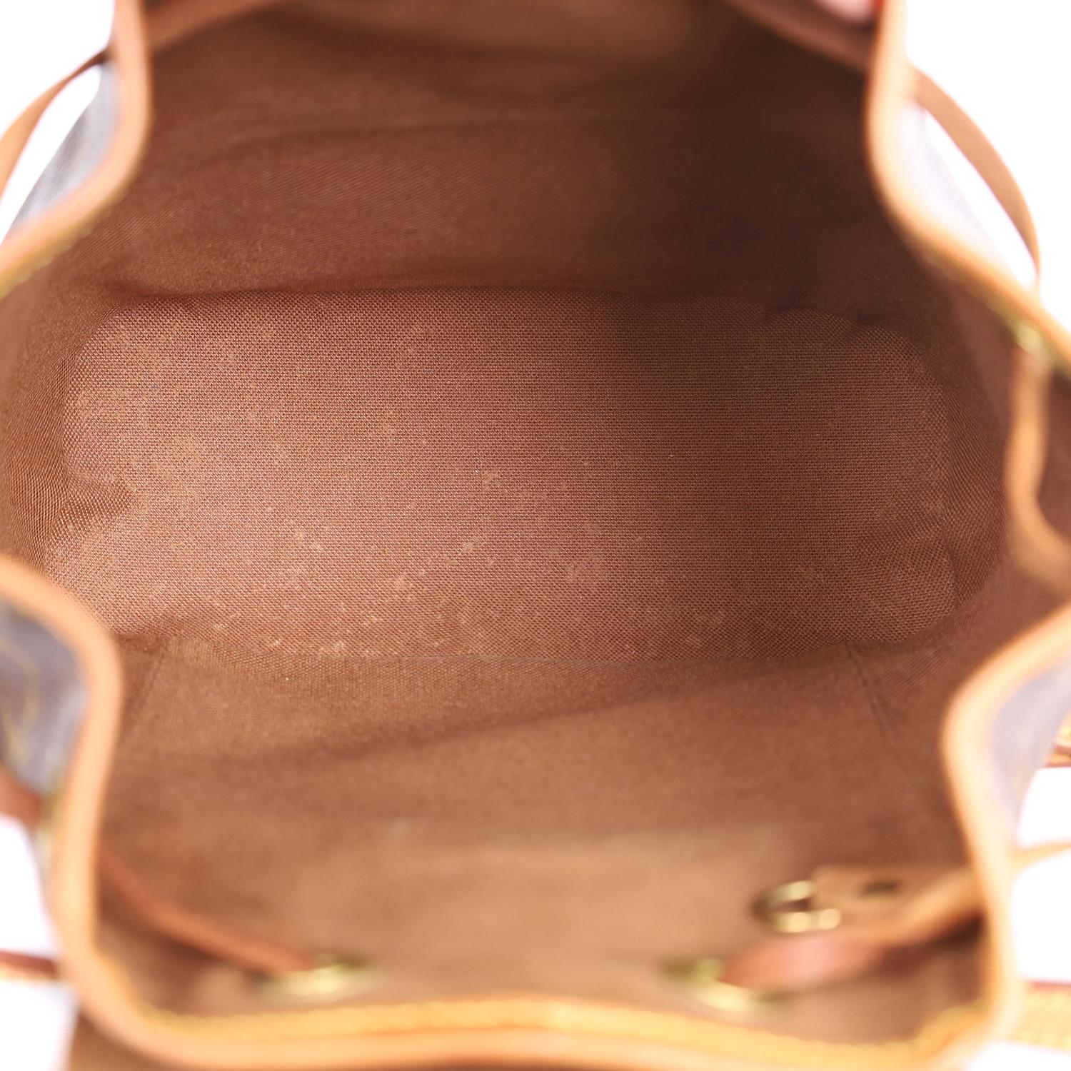 Louis Vuitton Monogram Montsouris Pm Backpack Brown en vente 5