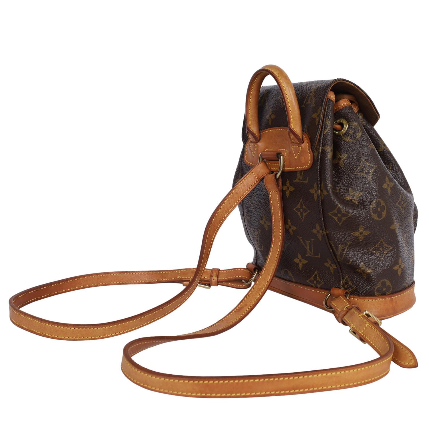 Louis Vuitton Monogram Montsouris Pm Backpack Brown Unisexe en vente