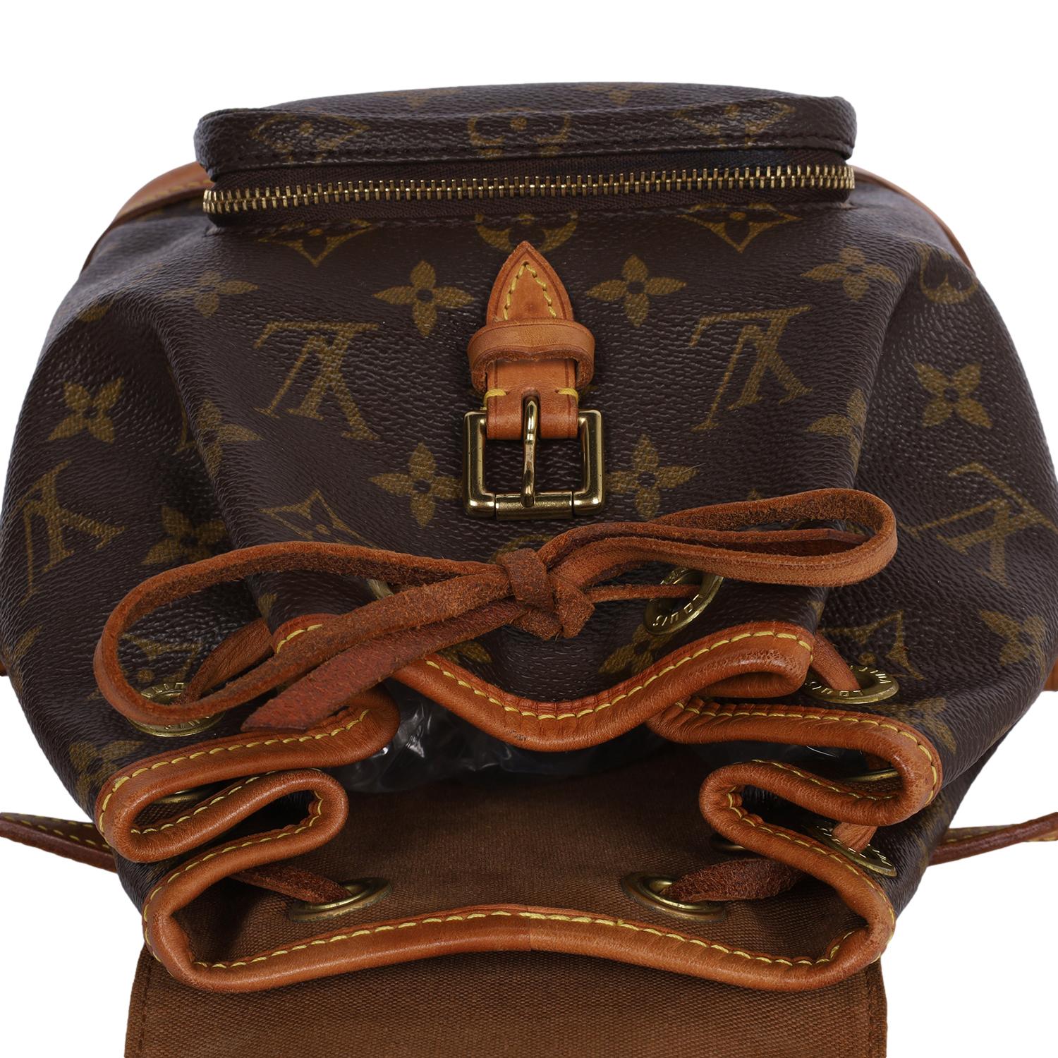 Louis Vuitton Monogram Montsouris Pm Backpack Brown en vente 4