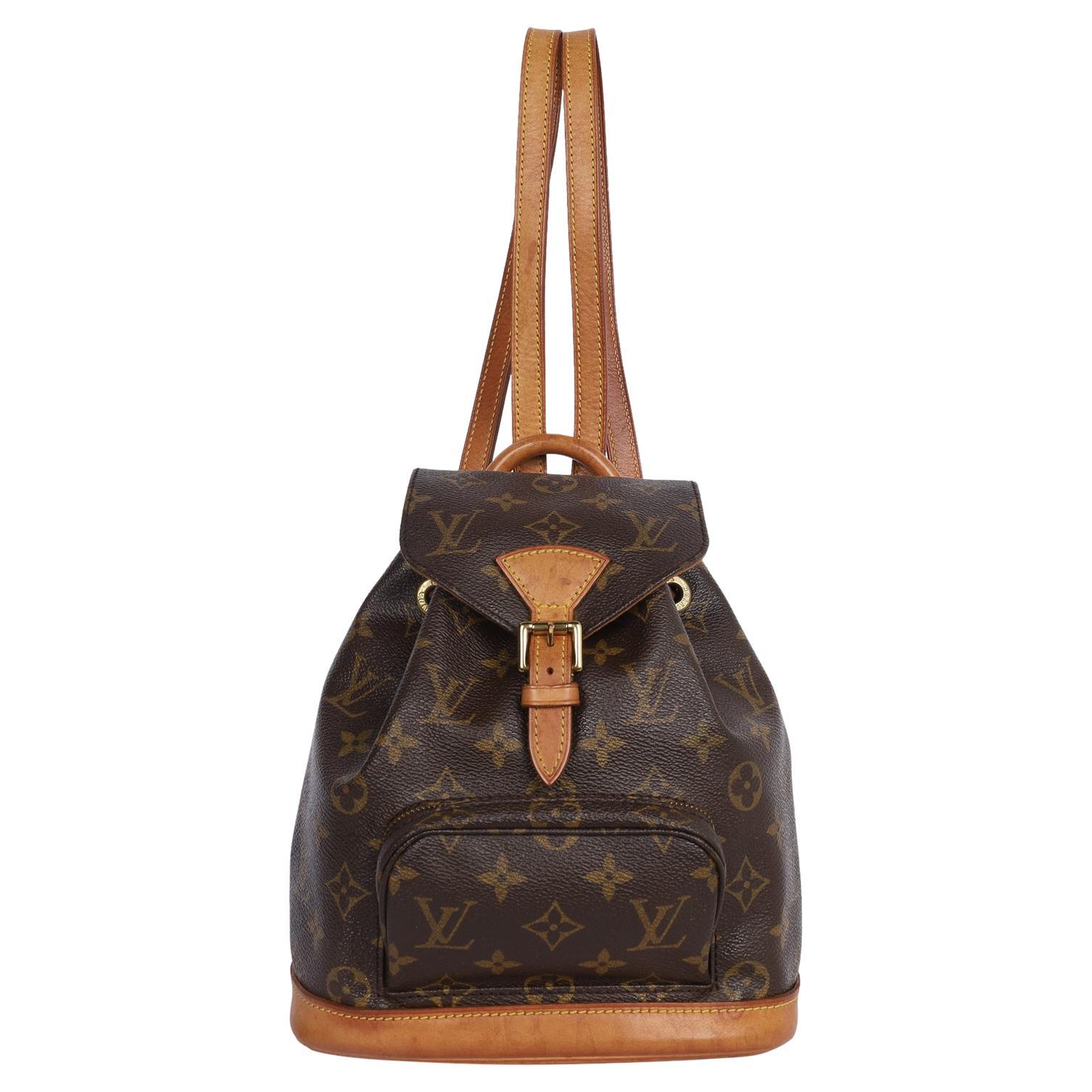 Louis Vuitton Monogram Montsouris Pm Backpack Brown