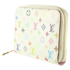 Louis Vuitton Monograma Multicolor Zippy Monedero Blanco 2LV82K