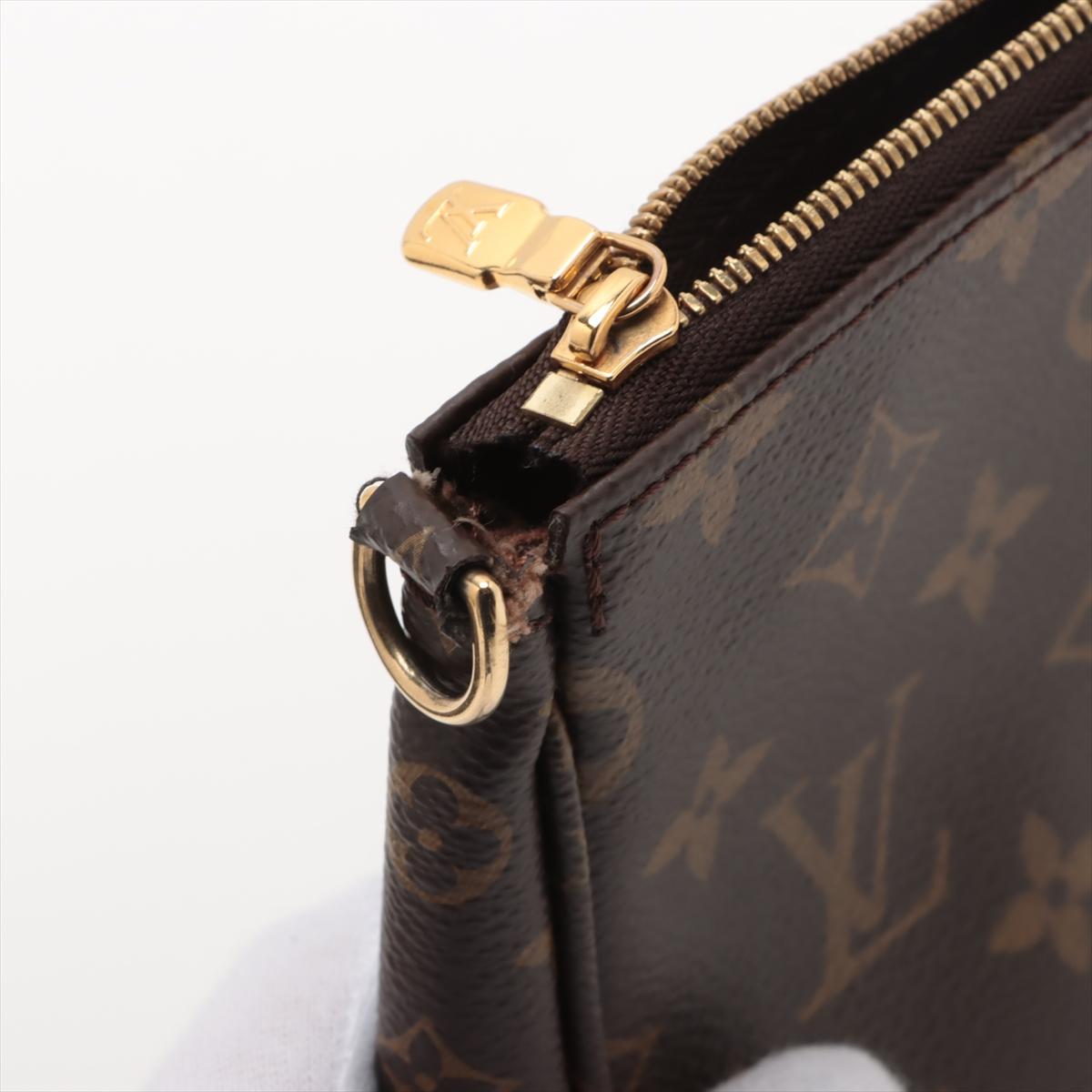 Louis Vuitton Monogram Multi Pochette Accessoires Khaki For Sale 10