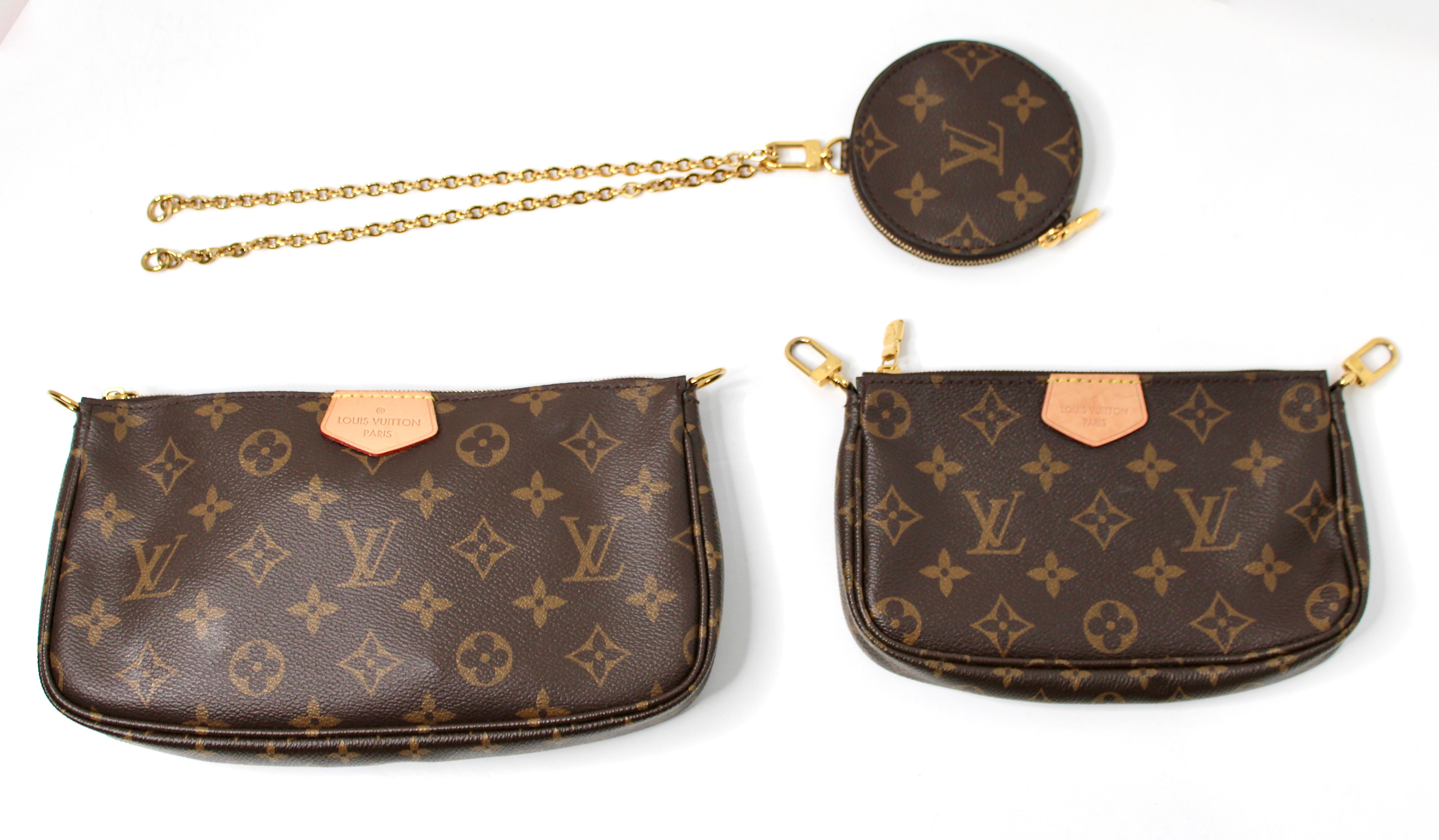 Donna Louis Vuitton Monogram Multi Pochette Accessori Con Cinturino Verde in vendita