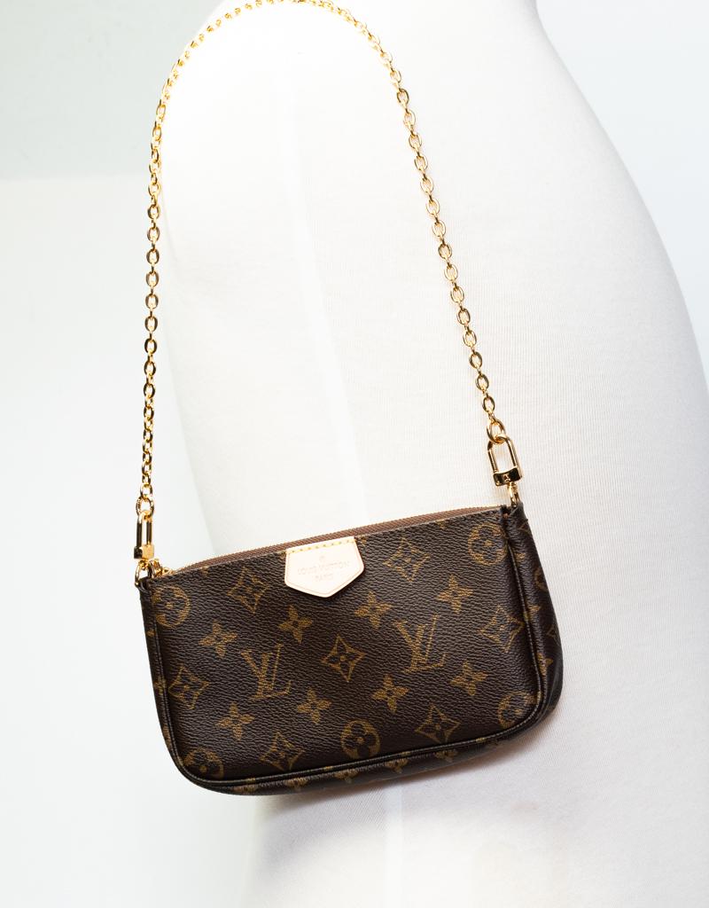 Noir Louis Vuitton multi-pochette avec sangle kaki 2020