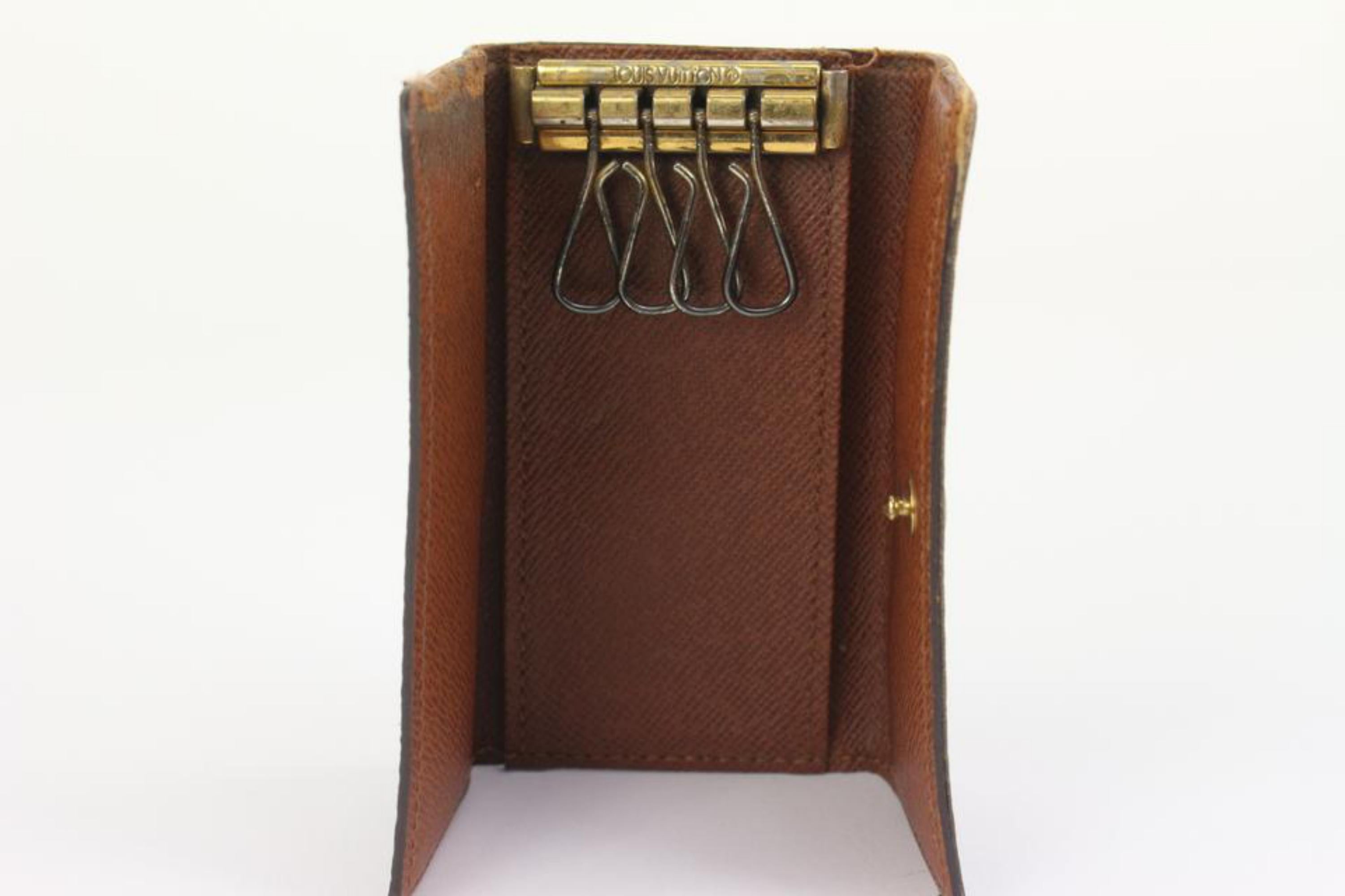 Louis Vuitton Monogram Multicles 4 Schlüsselanhänger-Etui 127lv26 5