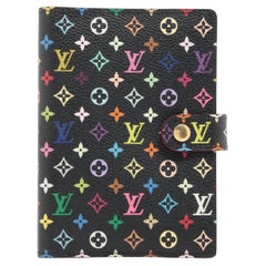 Louis Vuitton Monogram Multicolor Agenda PM Black