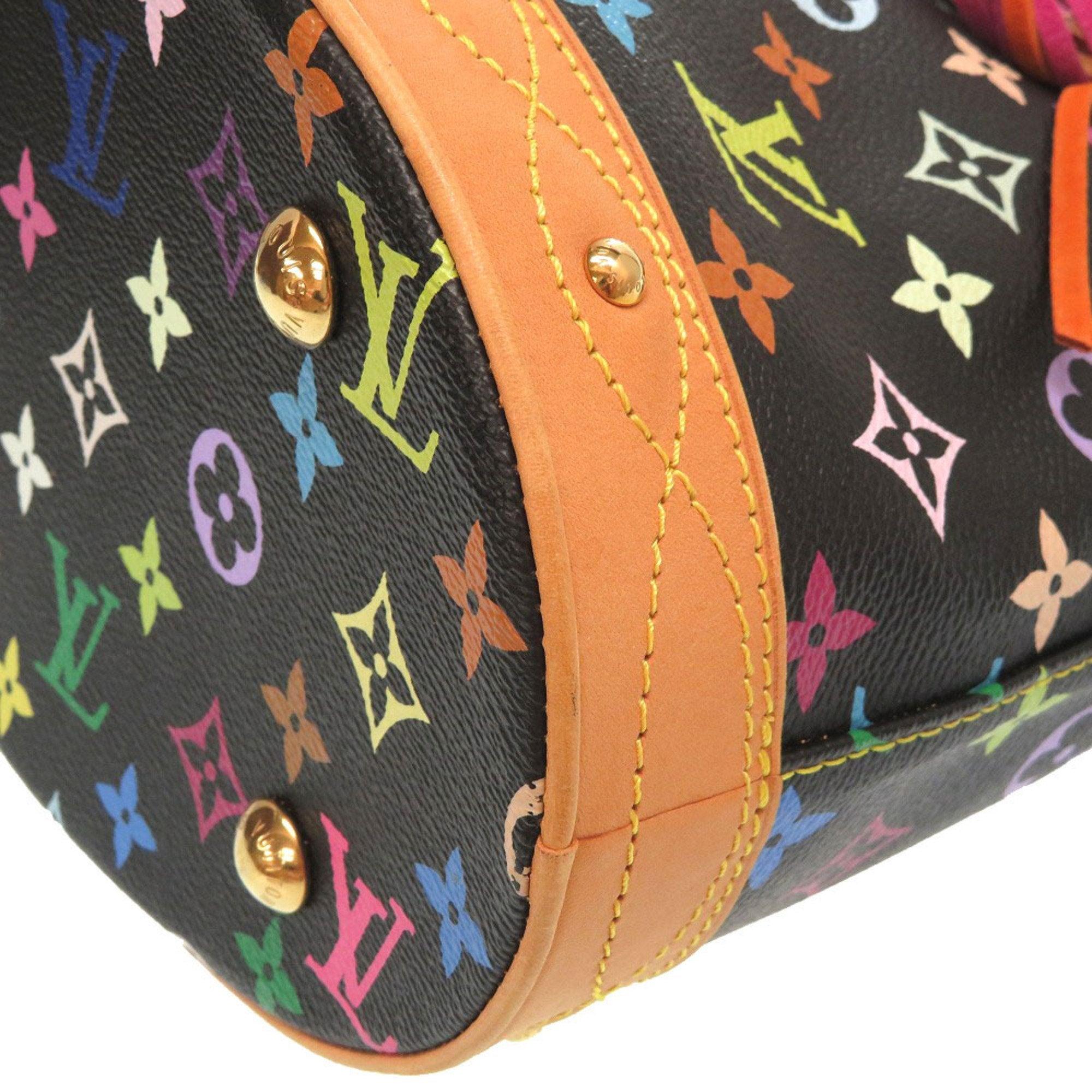 Louis Vuitton Monogram Multicolor Bucket Flange 2006 Limited Noir M40110 Handbag For Sale 1