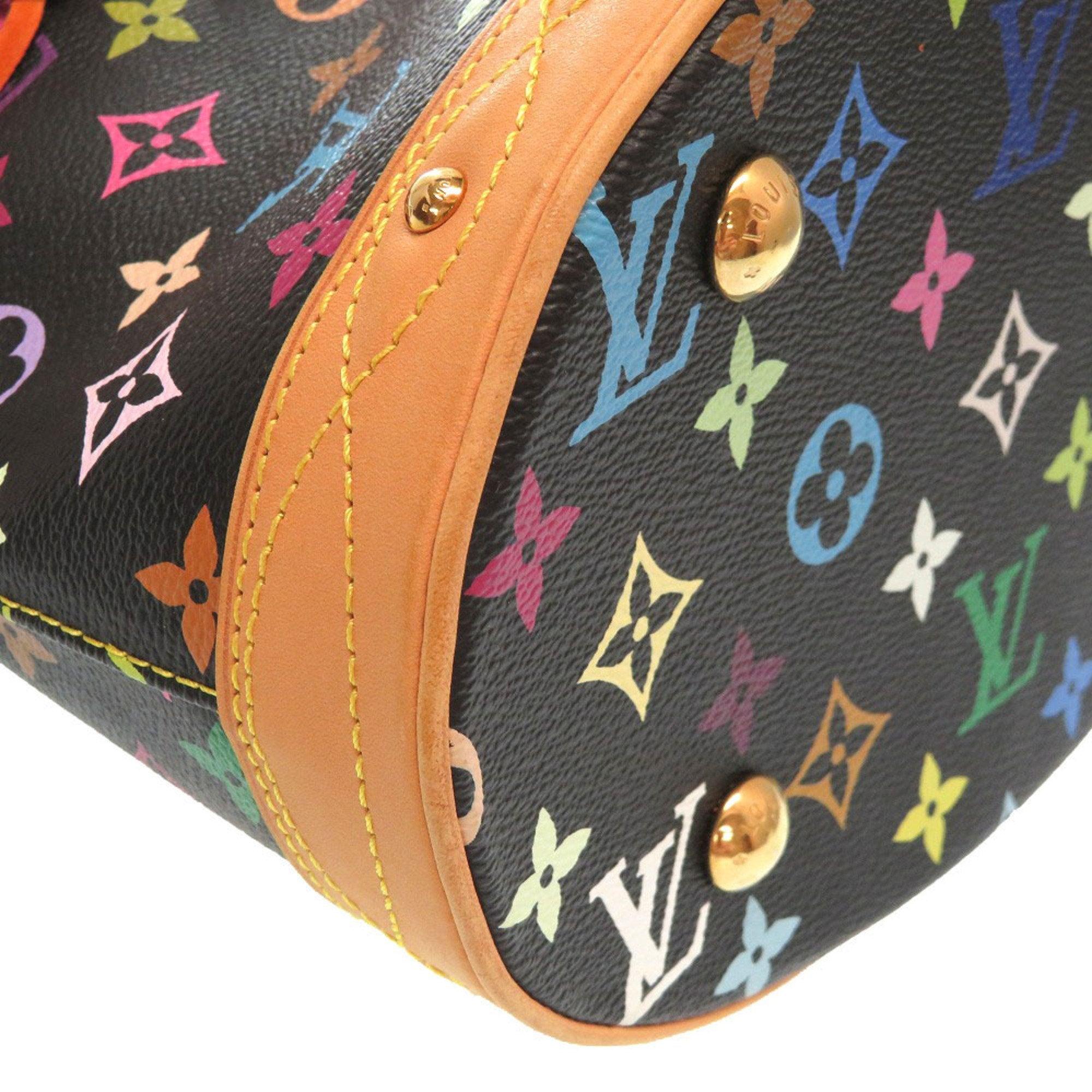 Louis Vuitton Monogram Multicolor Bucket Flange 2006 Limited Noir M40110 Handbag For Sale 2