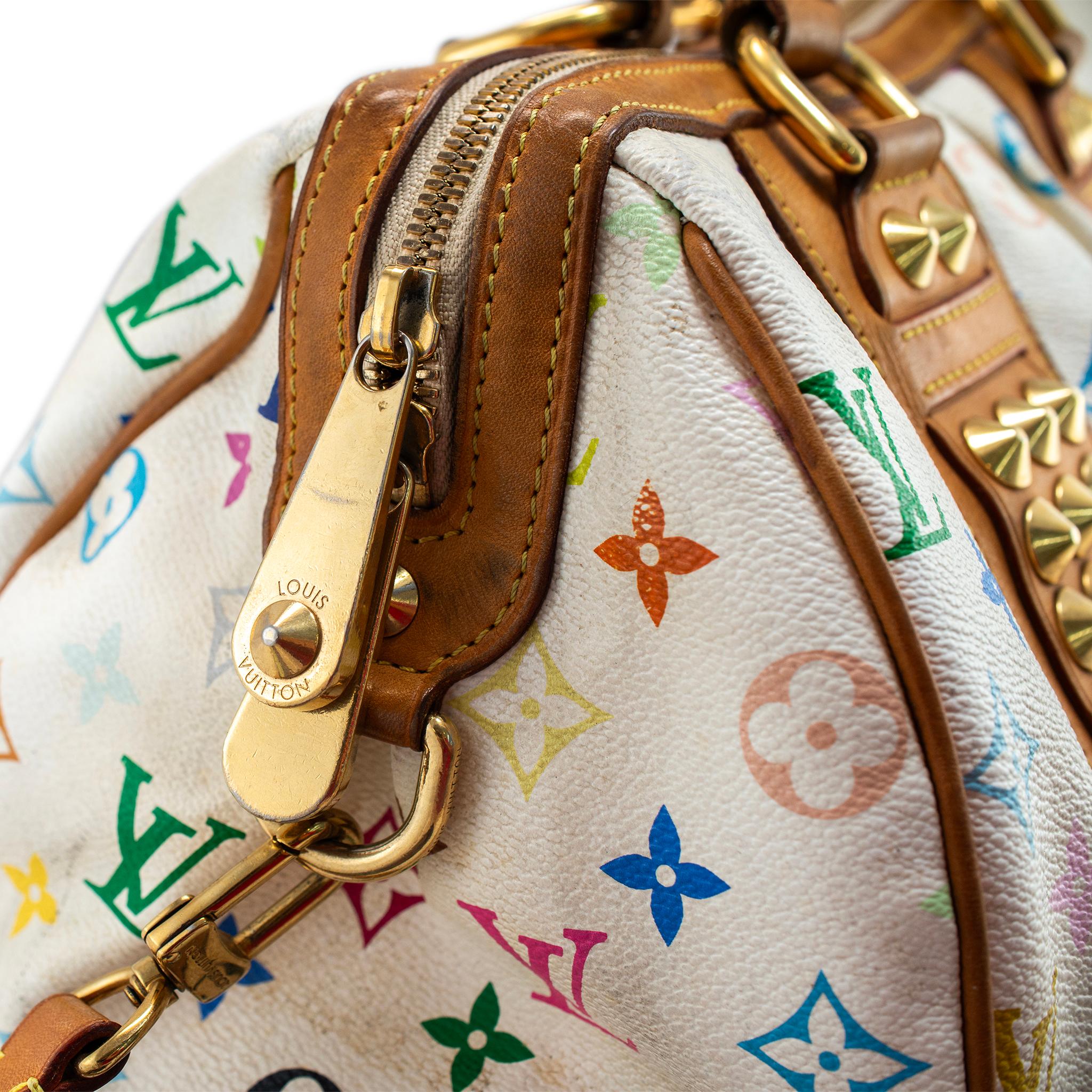 Louis Vuitton Monogram Multicolor Courtney MM White M45641 Crossbody Handbag en vente 7