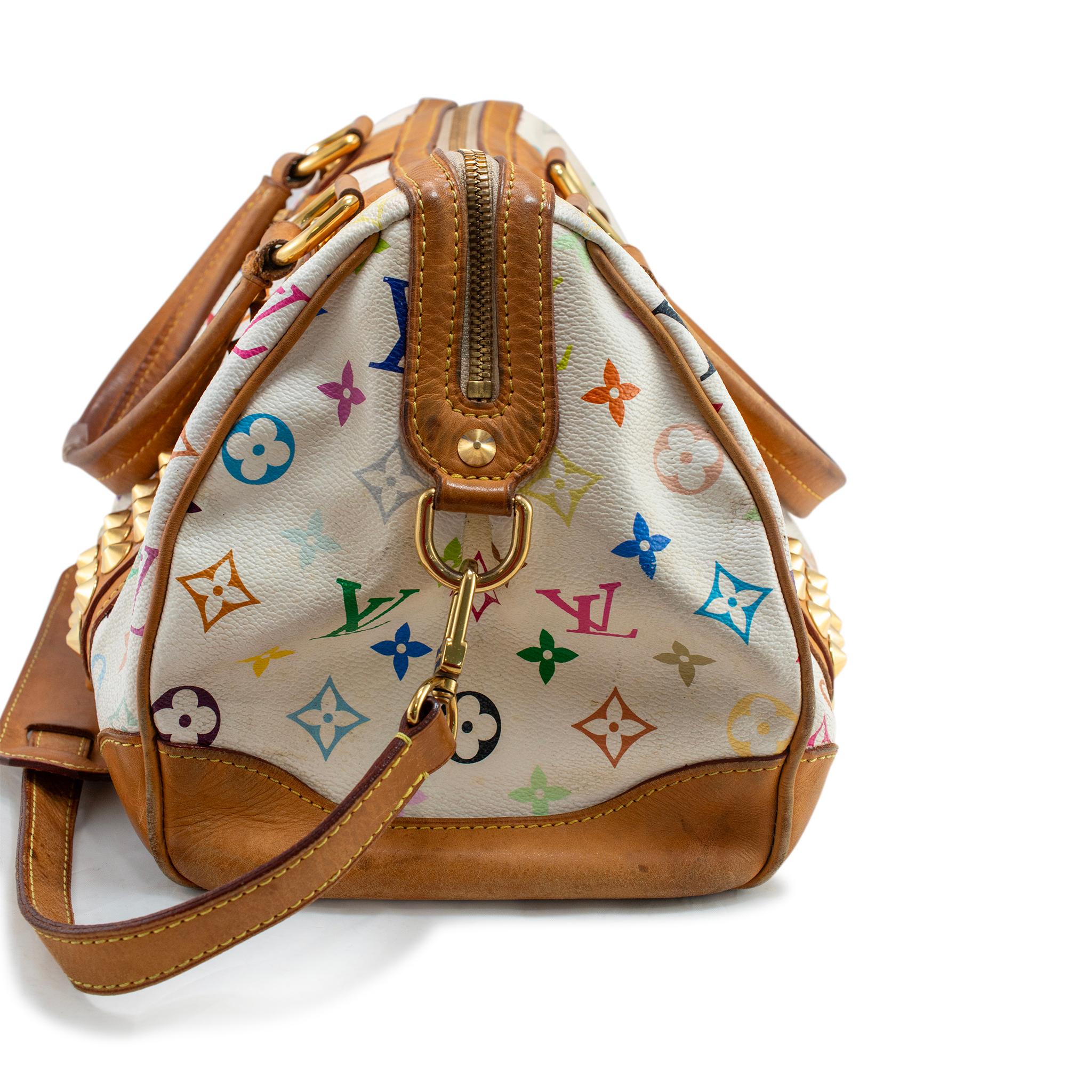 Louis Vuitton Monogram Multicolor Courtney MM White M45641 Crossbody Handbag en vente 8