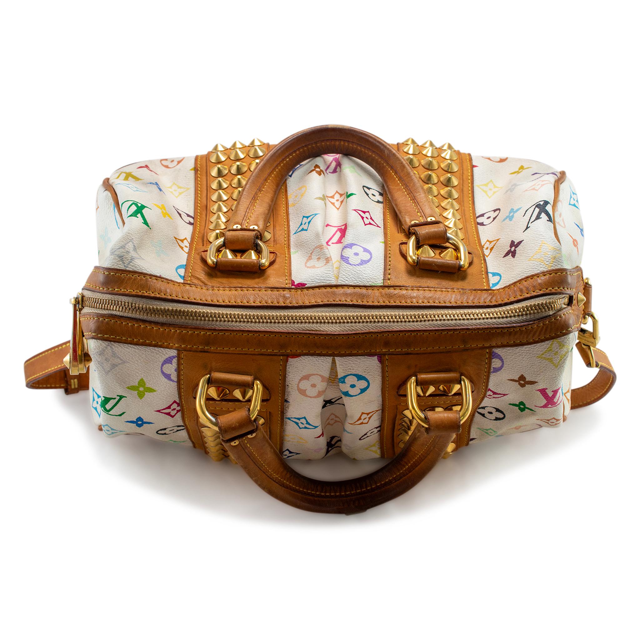 Louis Vuitton Monogram Multicolor Courtney MM White M45641 Crossbody Handbag en vente 9