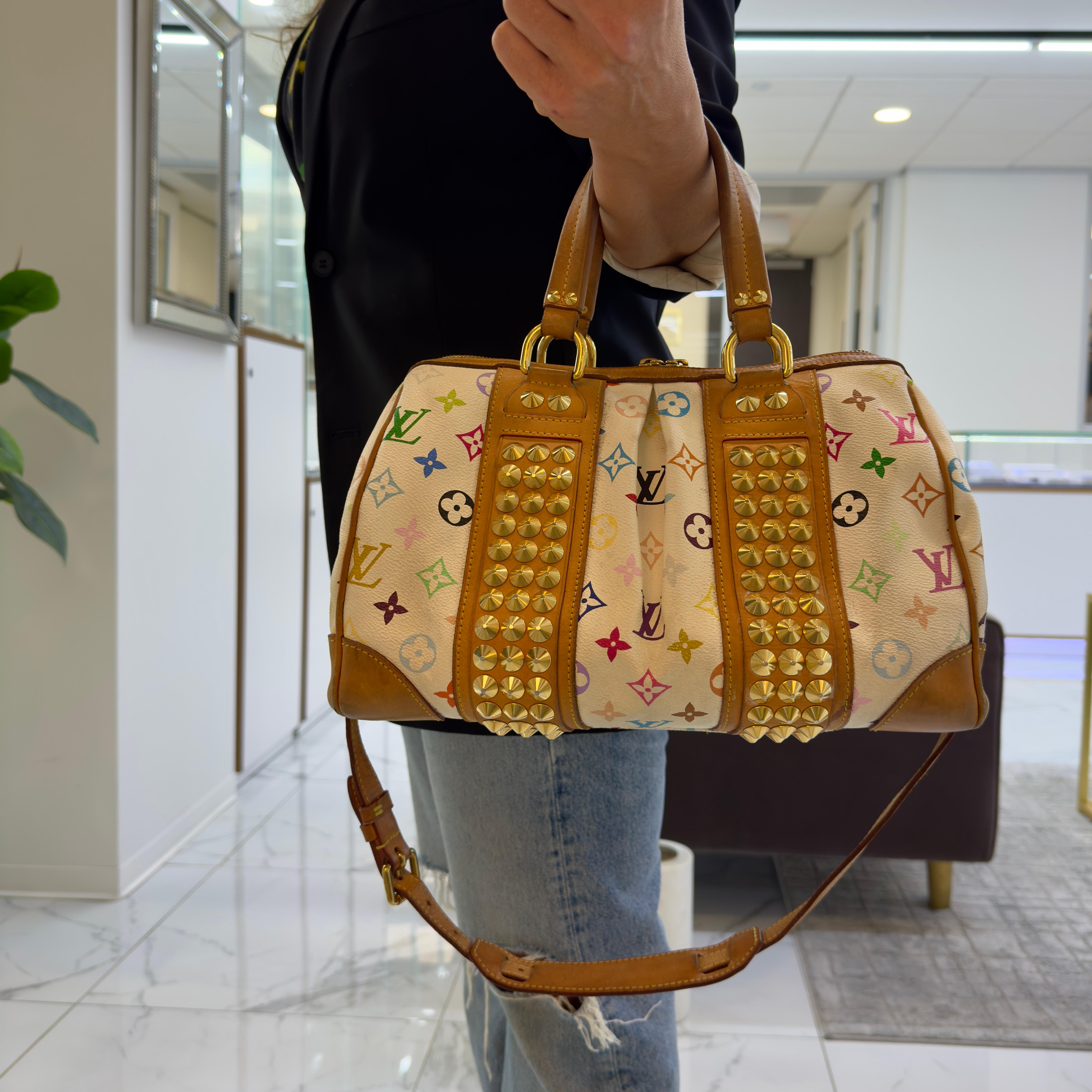 Louis Vuitton Monogram Multicolor Courtney MM White M45641 Crossbody Handbag en vente 14
