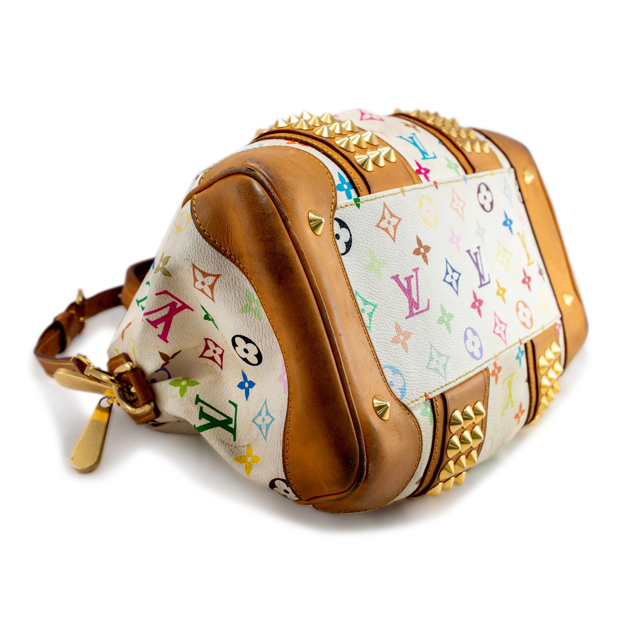Louis Vuitton Monogram Multicolor Courtney MM White M45641 Crossbody Handbag en vente 1